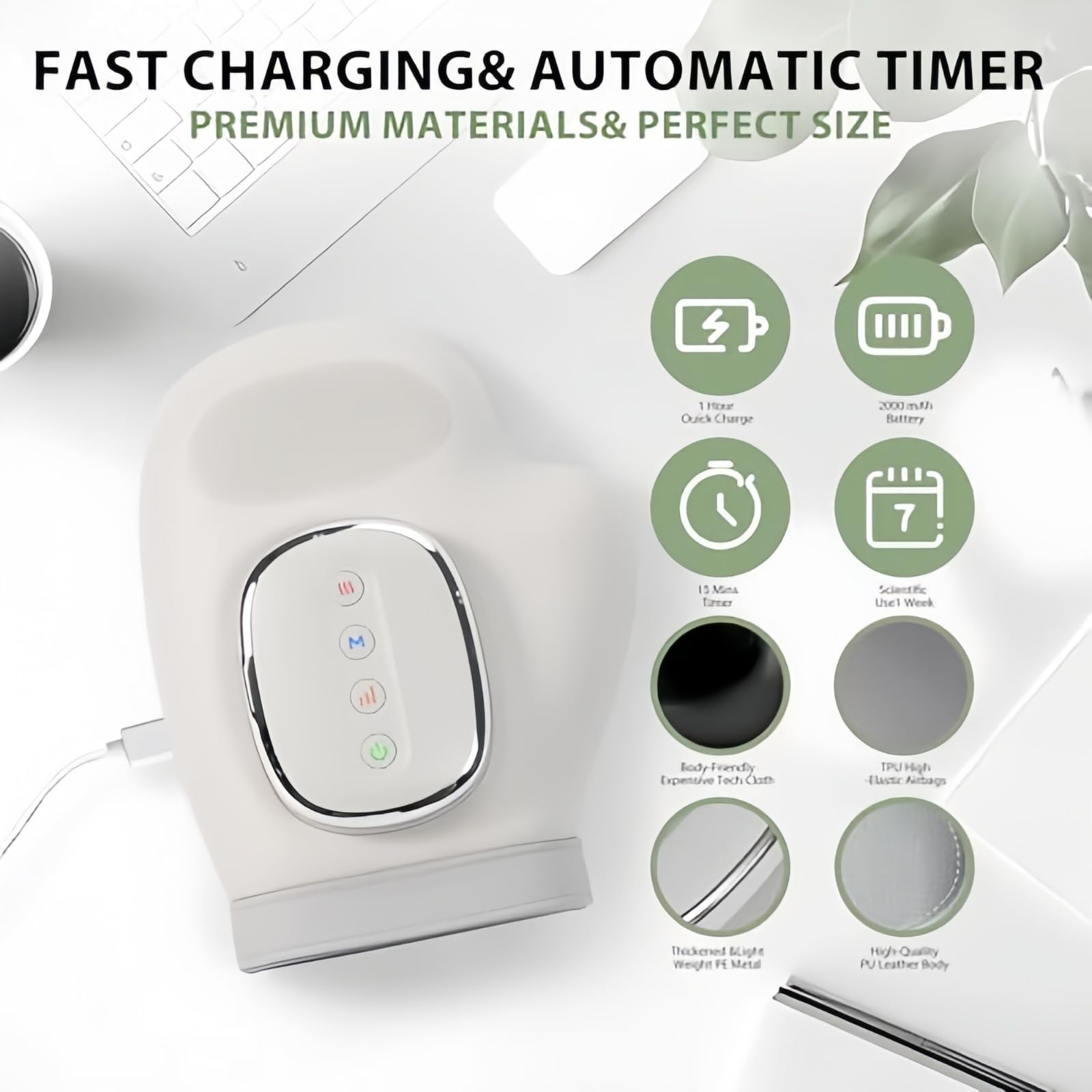 Wärme-Handmassagegerät,3 in 1 Handmassagegerät– mehr Leichtigkeit für müde Hände,CalmHand | Keine steifen Finger, kein Kribbeln, kein nagendes Schmerzgefühl mehr. (B)