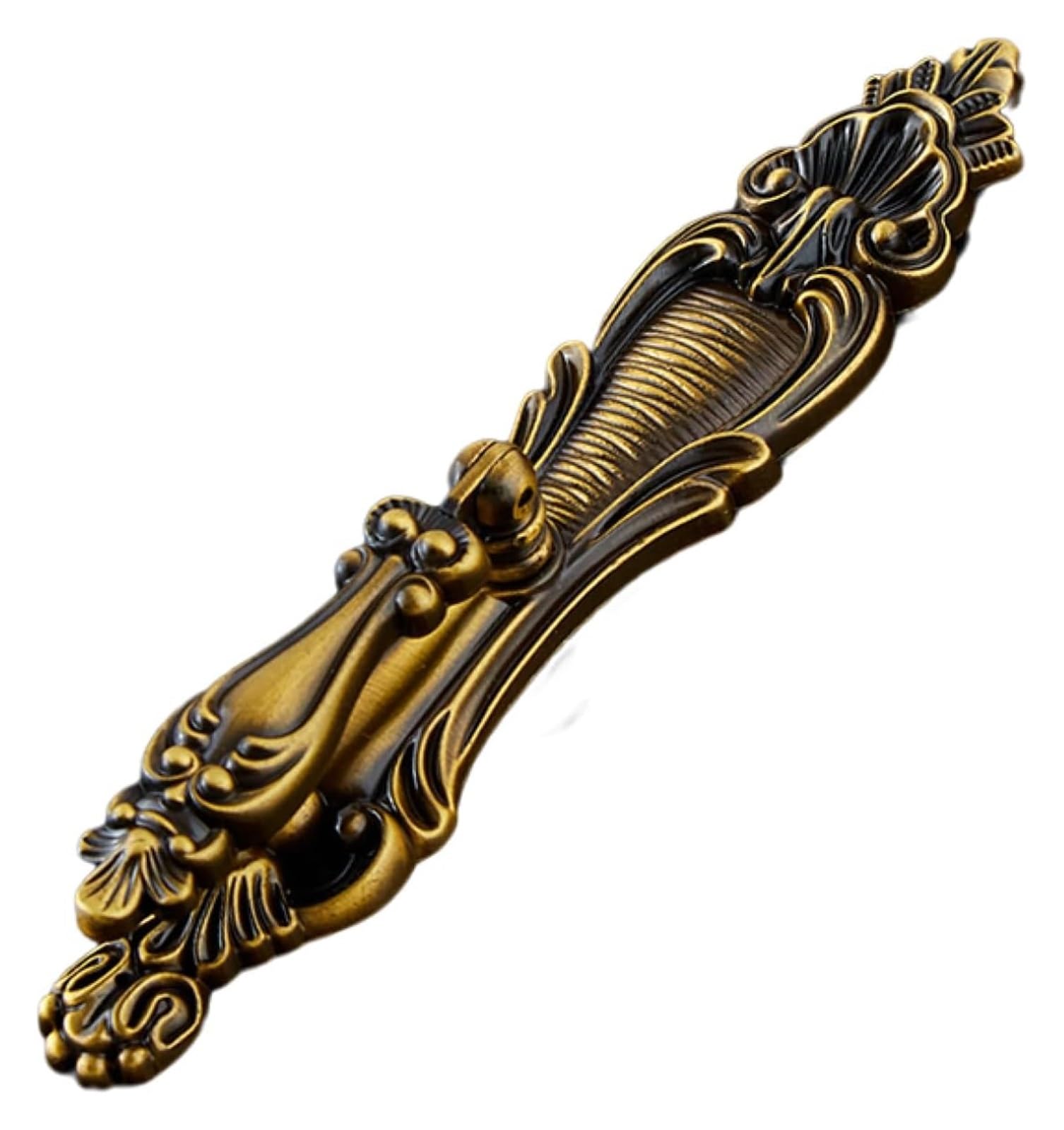 Voplivat Single Hole - Length 135Mm Vintage Brass Cabinet Drawer Pulls, Zinc Alloy Cabinet Knob Dresser Drawer Pull Diameter 34Mm(Single Hole - Length 135Mm)