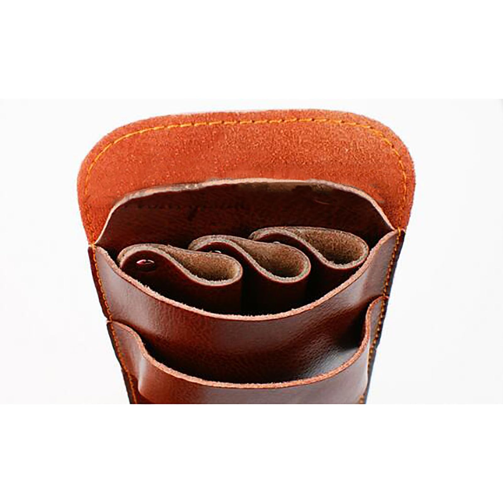 torba biodrowa dla stylistów fryzur, Skórzane klipsy do toreb Etui na grzebień Fryzjer Nożyczki(Black)