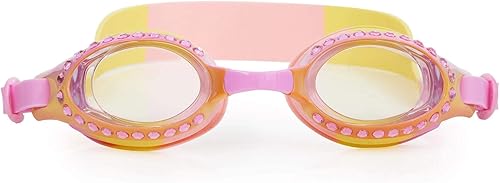 Bling 2o Girls' Swimming Goggles (Ages 3+) UV Protection Latex-Free 100% Silicone Material Anti-Fog Adjustable Nose Piece