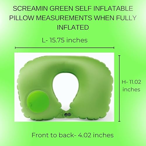 Miniatura 2 de Almohadas inflables de viaje para aviones - Almohada para el cuello inflable - Bomba de prensa- Almohada de avión inflable -TPU de seda de leche