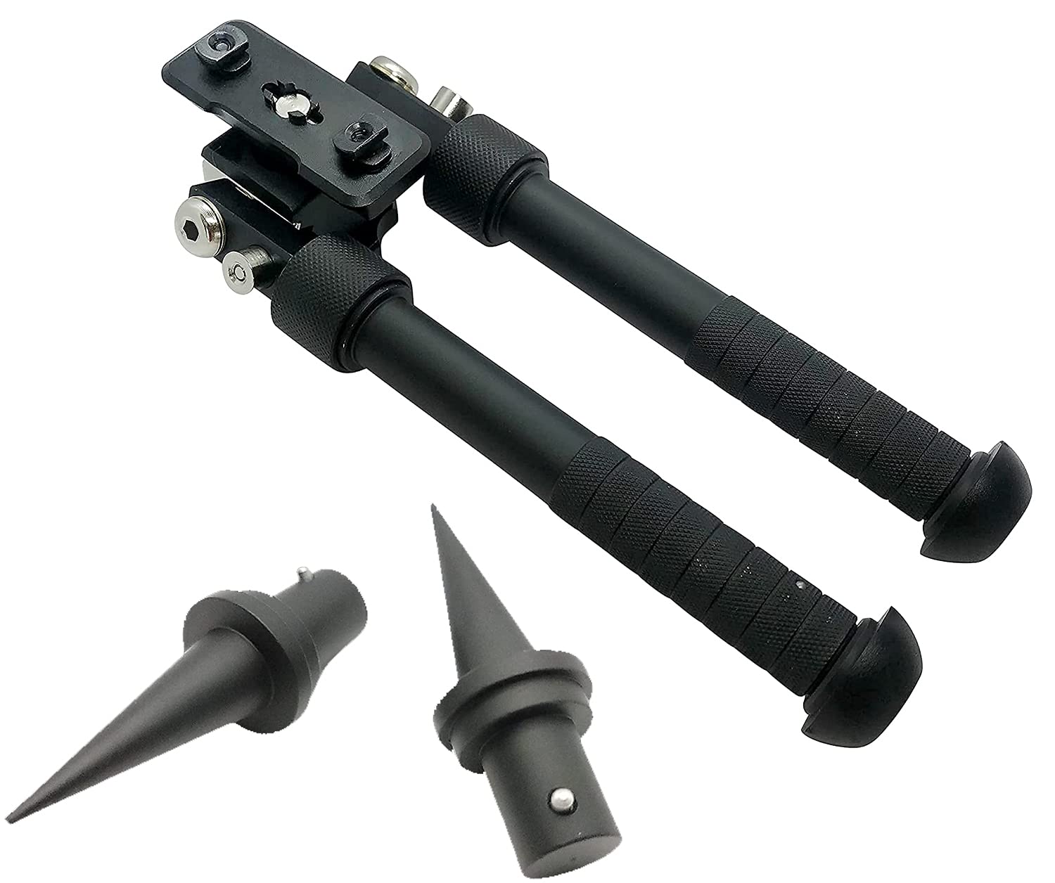 GOTICAL Mlok Bipod for Rifles | Rotated 360 Degrees with 5 Locking Positions | 6.5 to 9 Inch Bipods Height Folding Adjustable Hunting Bipod Fit for Mlok Rail (Black - 1)…