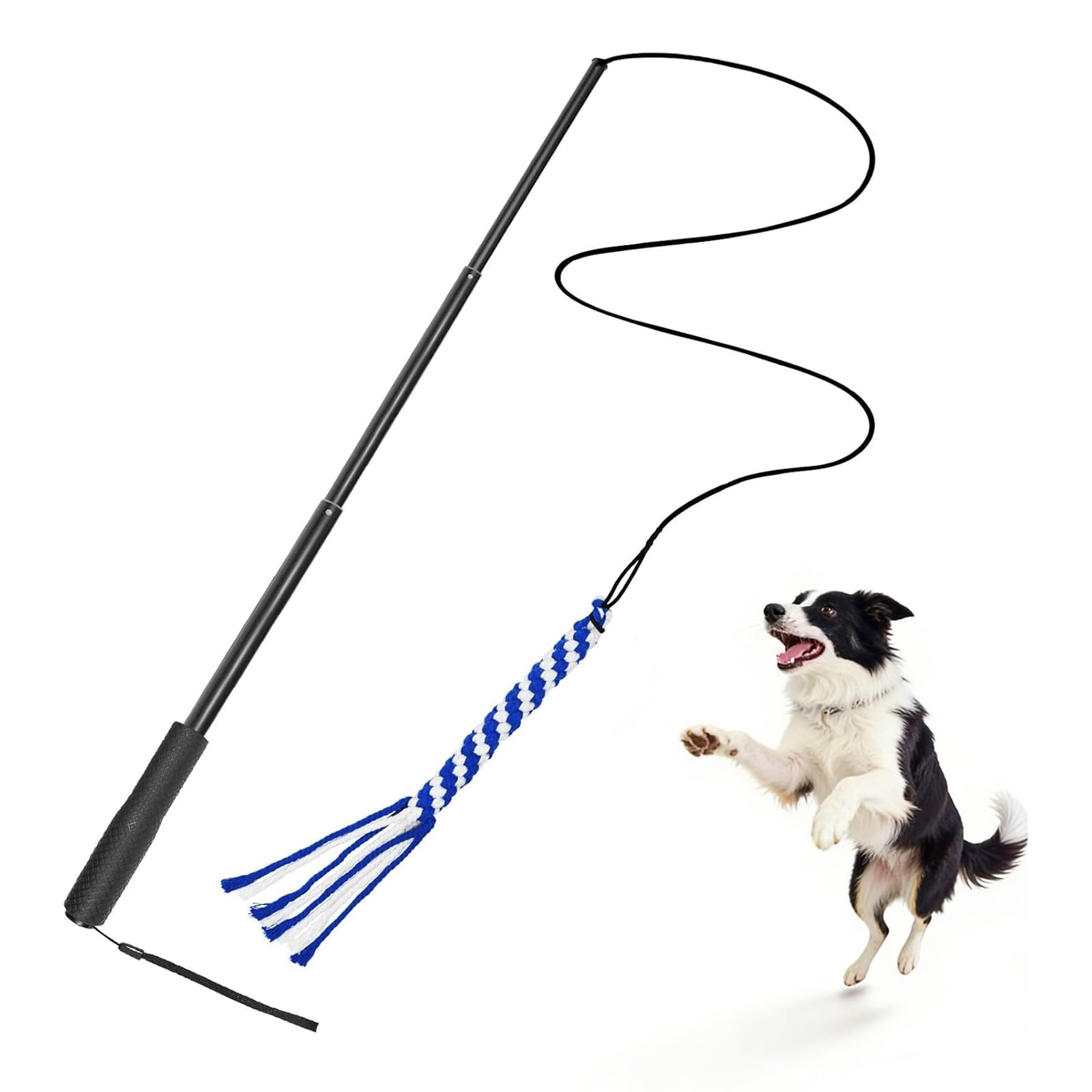 洋楽 Rup Dog Flirt Pole for Dogs Pet Interactive Dog Toys for Large Medium