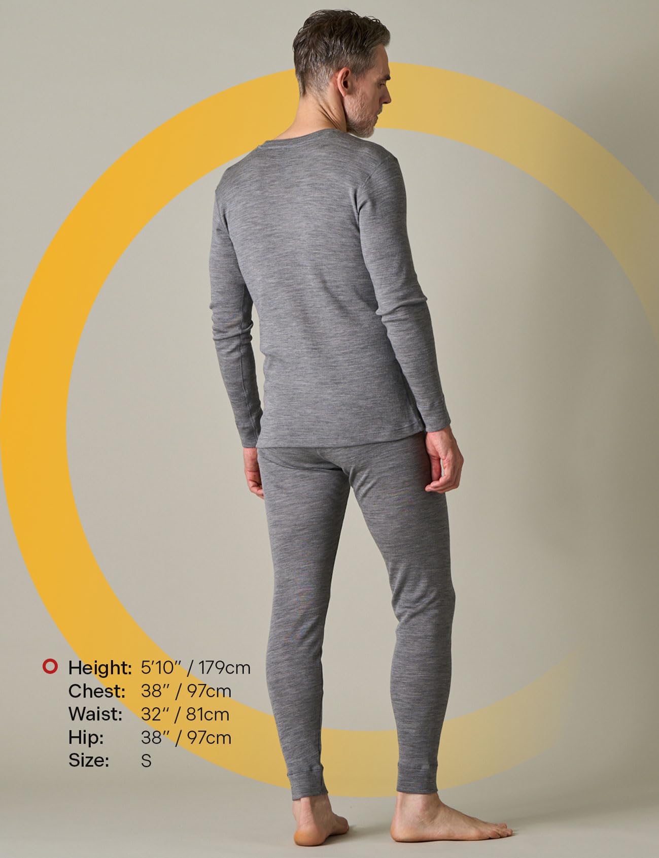 LAPASA 100% Lana Merino Completo Termico Uomo Peso Outdoor Hiking M31/M126 - Abbigliamento Intimo Caldo Pantaloni e Canotta Intimo Trekking Alpinismo Outdoor Calcio Running