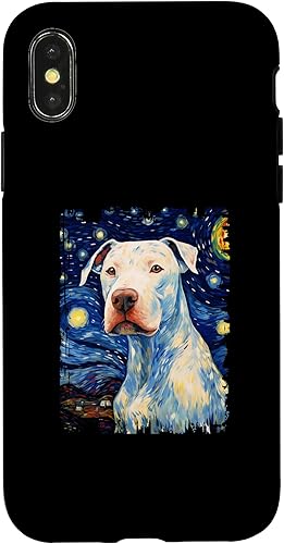 Miniatura 7 de iPhone SE (2020)  7  8 Dogo Argentino Dog Starry Night Painting Dog Mom Dad Case
