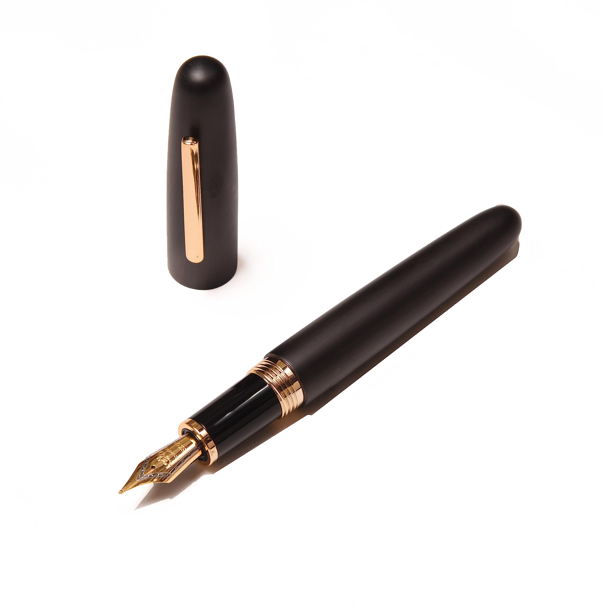 Levin jinhao 9056 Wooden Vintage Fountain Pen, Black Ebony