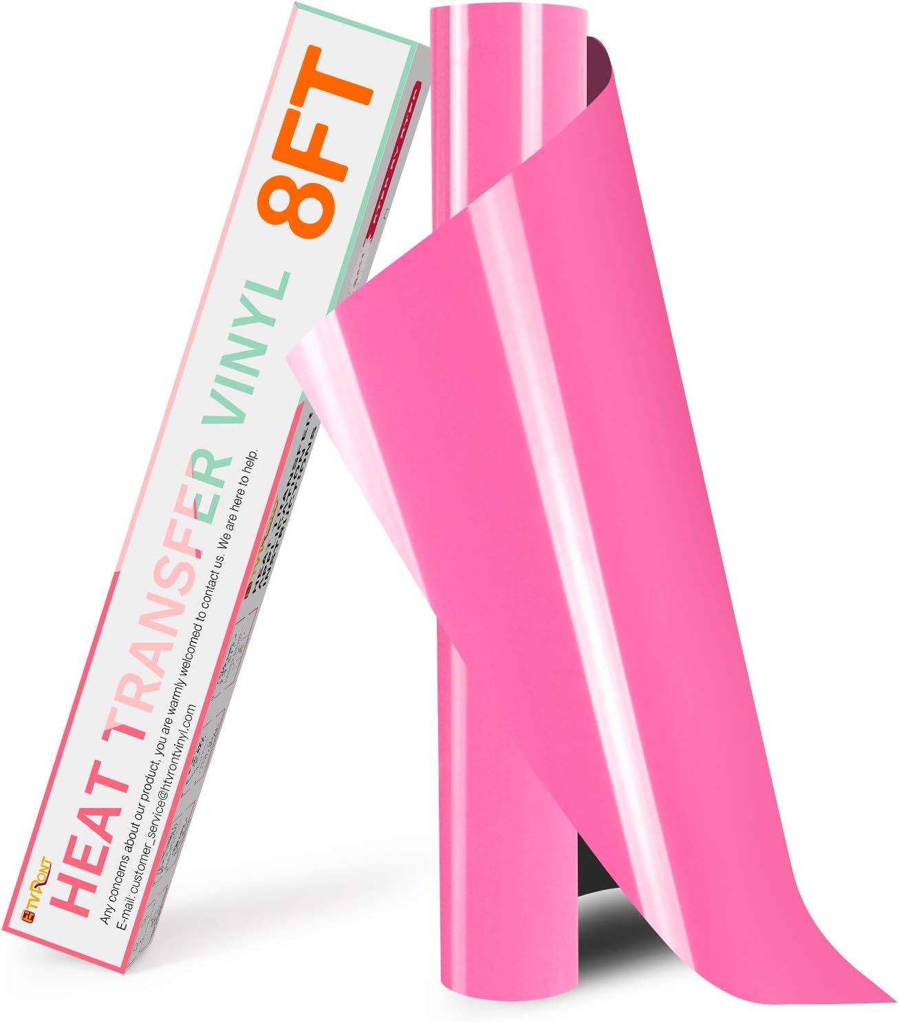 HTVRONT - Rollo de vinilo termotransferible (HTV), 12 pulgadas x 8 pies vinilo para planchar, para camisetas, para Cricut y Cameo - Fácil de cortar