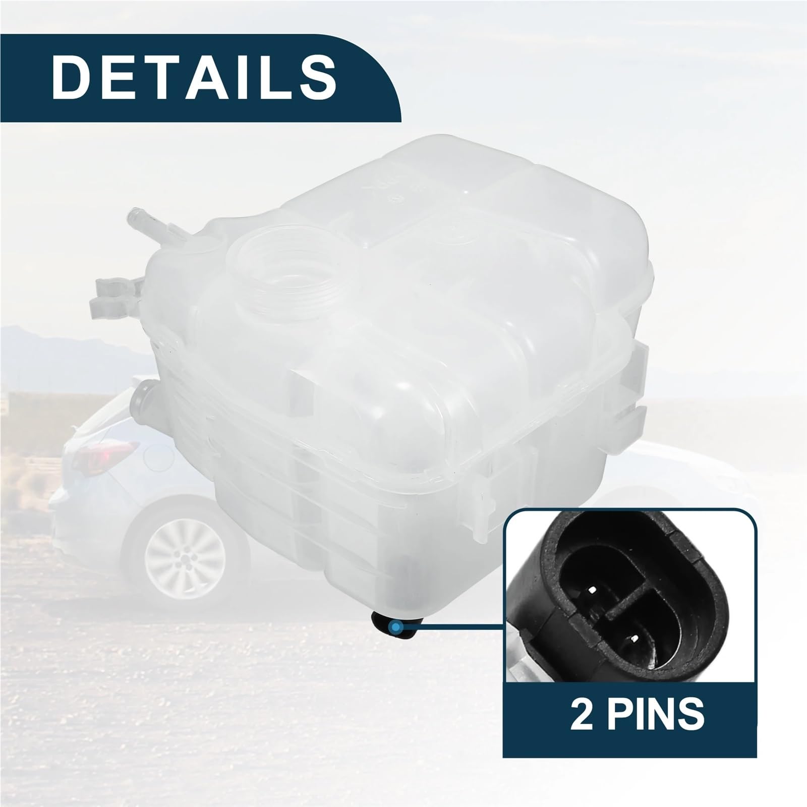 Pasuje do Vauxhall Astra J 2010-2014 Cascada 2013 Zbiornik wyrównawczy płynu chłodzącego z czujnikiem