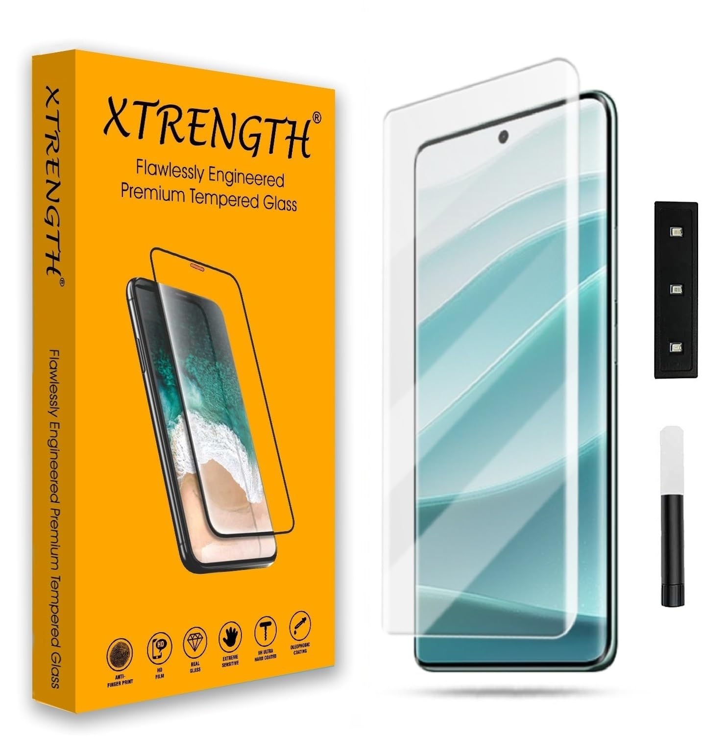XTRENGTH Advanced HD+ Curved UV Gorilla Tempered Glass Screen Protector Designed for Motorola Edge 60 Fusion 5G - Edge to Edge Full Screen Coverage with Easy Installation Kit (Anti-Scratch)