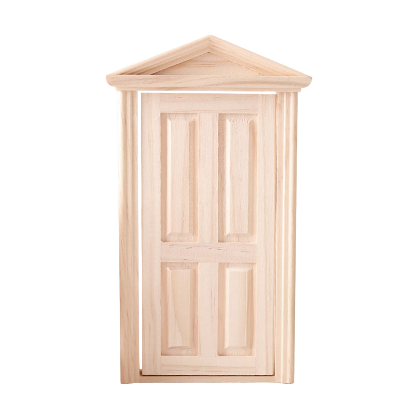 ApexPine 1:12 Scale Miniature Wooden Door Model Diorama Scene Accessory