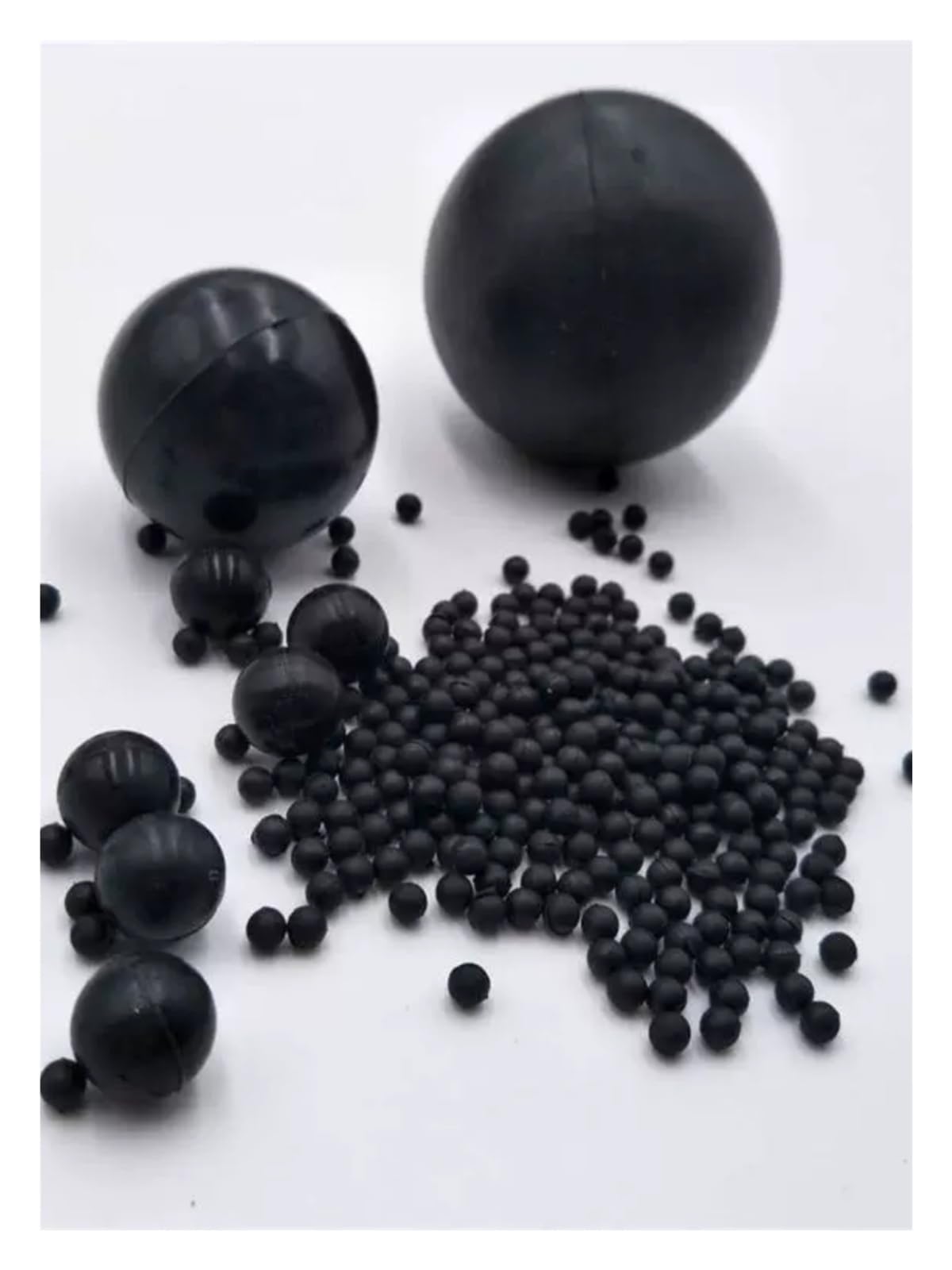10/30/50/100 pezzi diam. 2 mm-30 mm sfera di gomma piena sfera di gomma vibrante sfera di gomma sfera elastica sfera di gomma resistente all'usura industriale(100PCS,15mm)