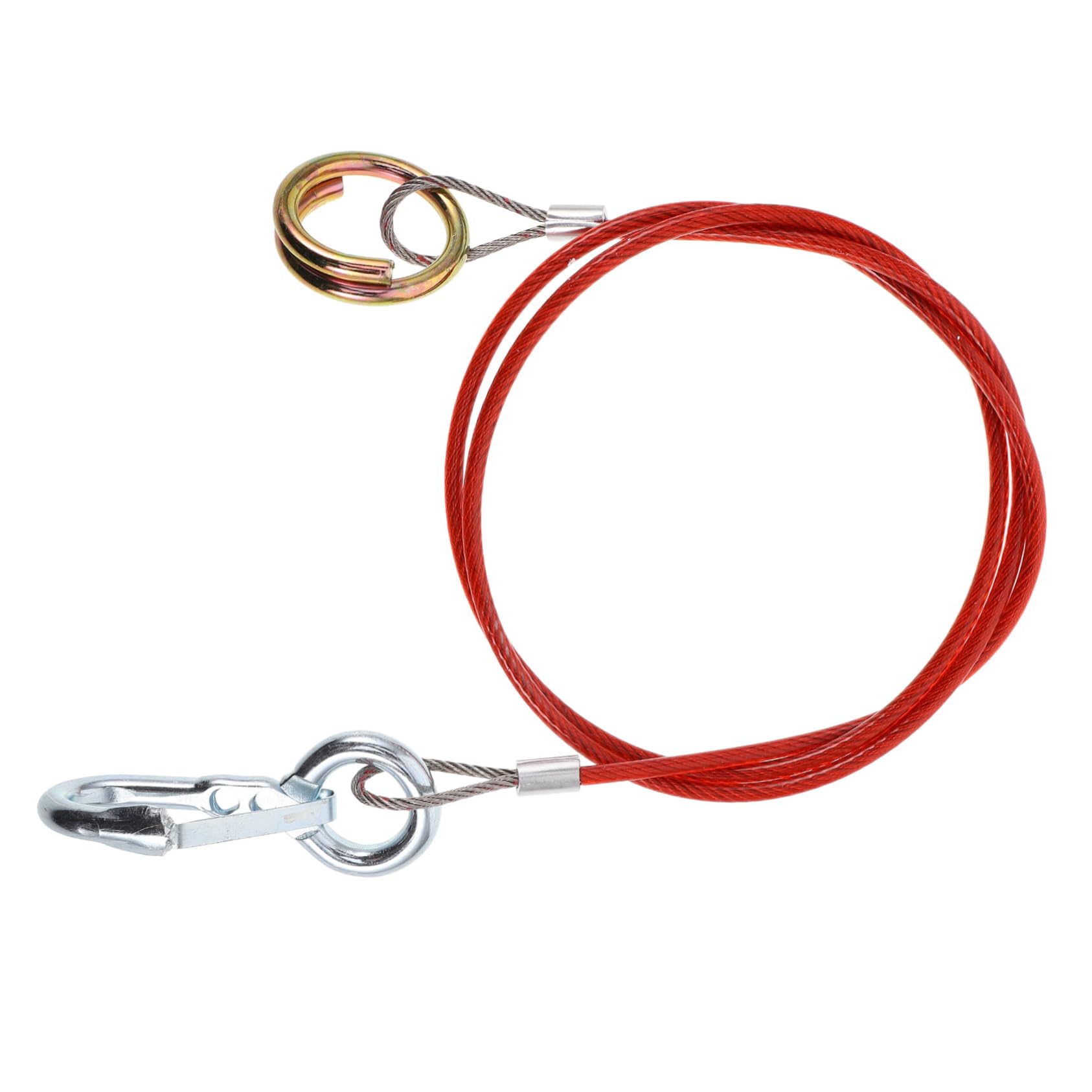 GRIRIW Trailer Safety Cables 1m/3.28ft Stainless Steel Tow Rope Heavy Duty Wire Safety Cables Strap for Rv