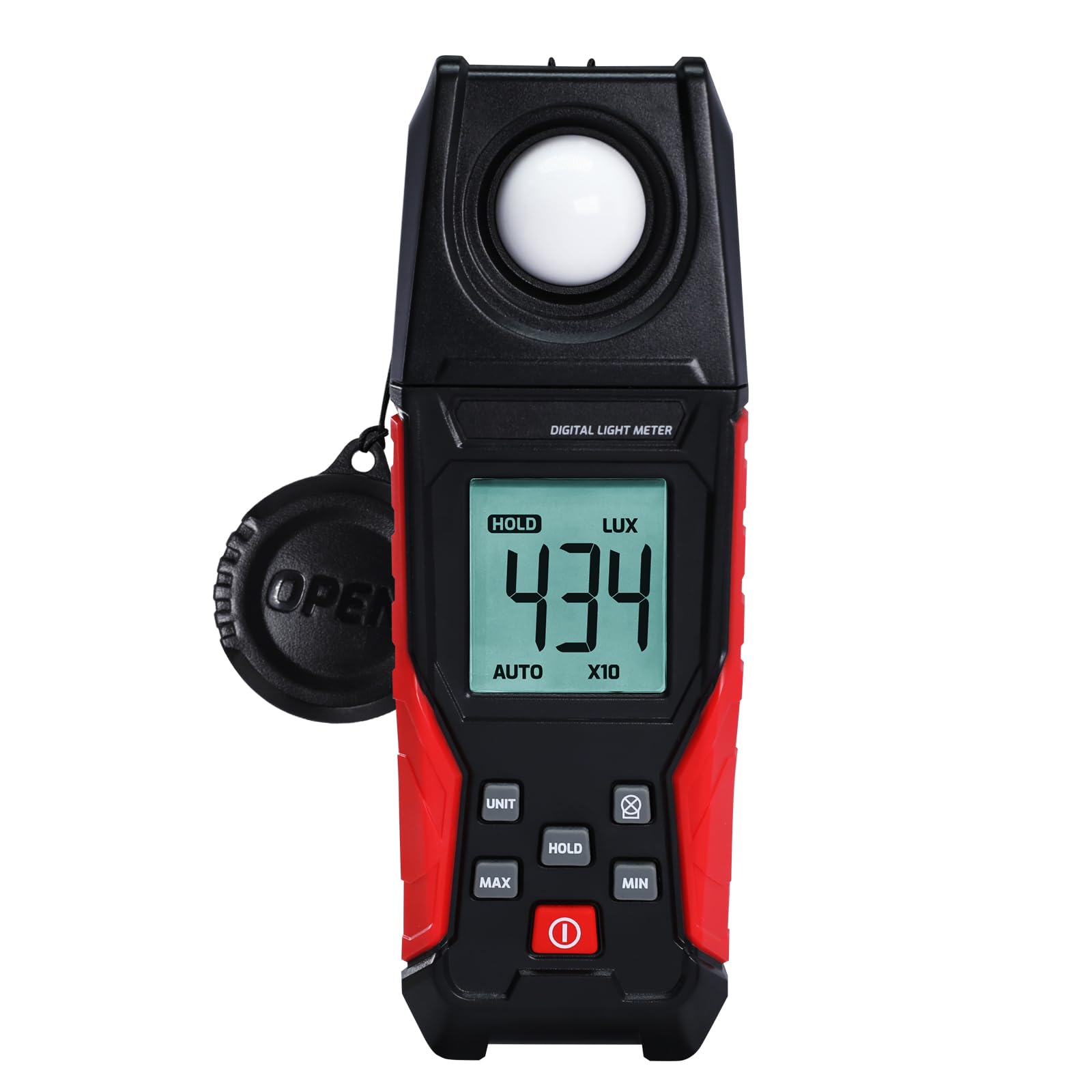 Luxmètre numérique 0,01-200 000 lux pour LED, plantes, photographie, luminance, bougies de pied, haute précision, capteur d'éclairement portable, écran LCD, portée automatique, batterie incluse