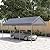 Outsunny 10' x 20' Party Tent and Carport, Height Adjustable Portable Garage, Outdoor Canopy Tent 8 Legs Without Sidewalls for Car, Truck, Boat, Motorcycle, Bike, Garden Tools, Gray
