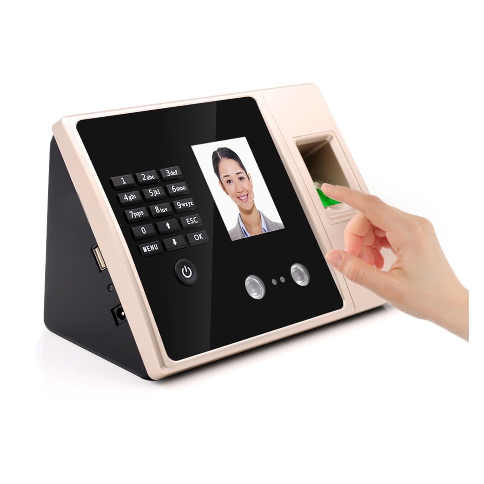 CVFRDD Intelligent Biometric Fingerprint Time Attendance Machine With HD Display Screen Time Clock Support Face Fingerprint Password