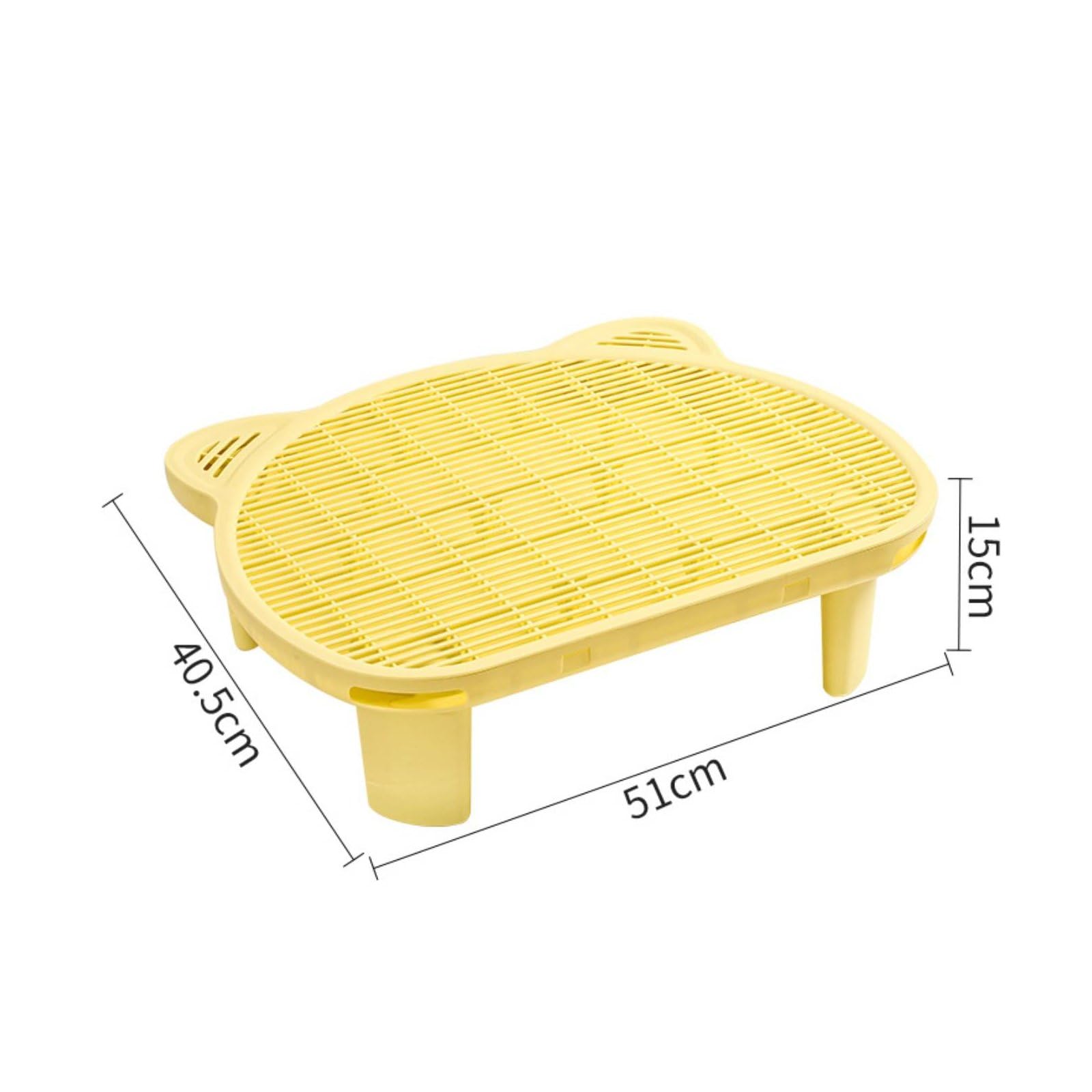 Tappetino per Lettiera per Gatti Pannello Controllo Granuli Pedana Gradino Cattura Sabbia Doppio Strato in Polipropilene con Struttura a Nido E, Bianco, 9CM