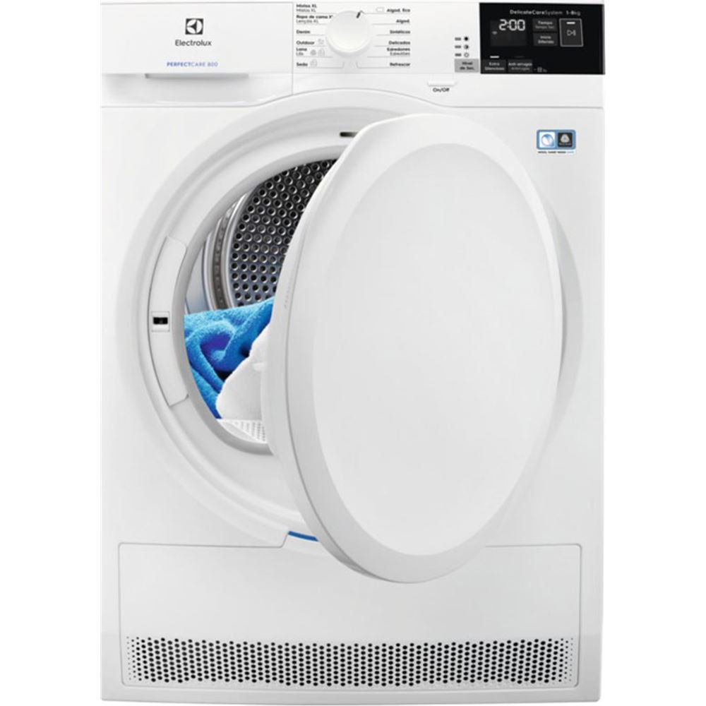 Electrolux EW8H4851IB Independiente Carga frontal 8kg A++ Blanco - Secadora (Independiente, Carga frontal, Bomba de calor, Blanco, Giratorio, Tocar, Derecho)