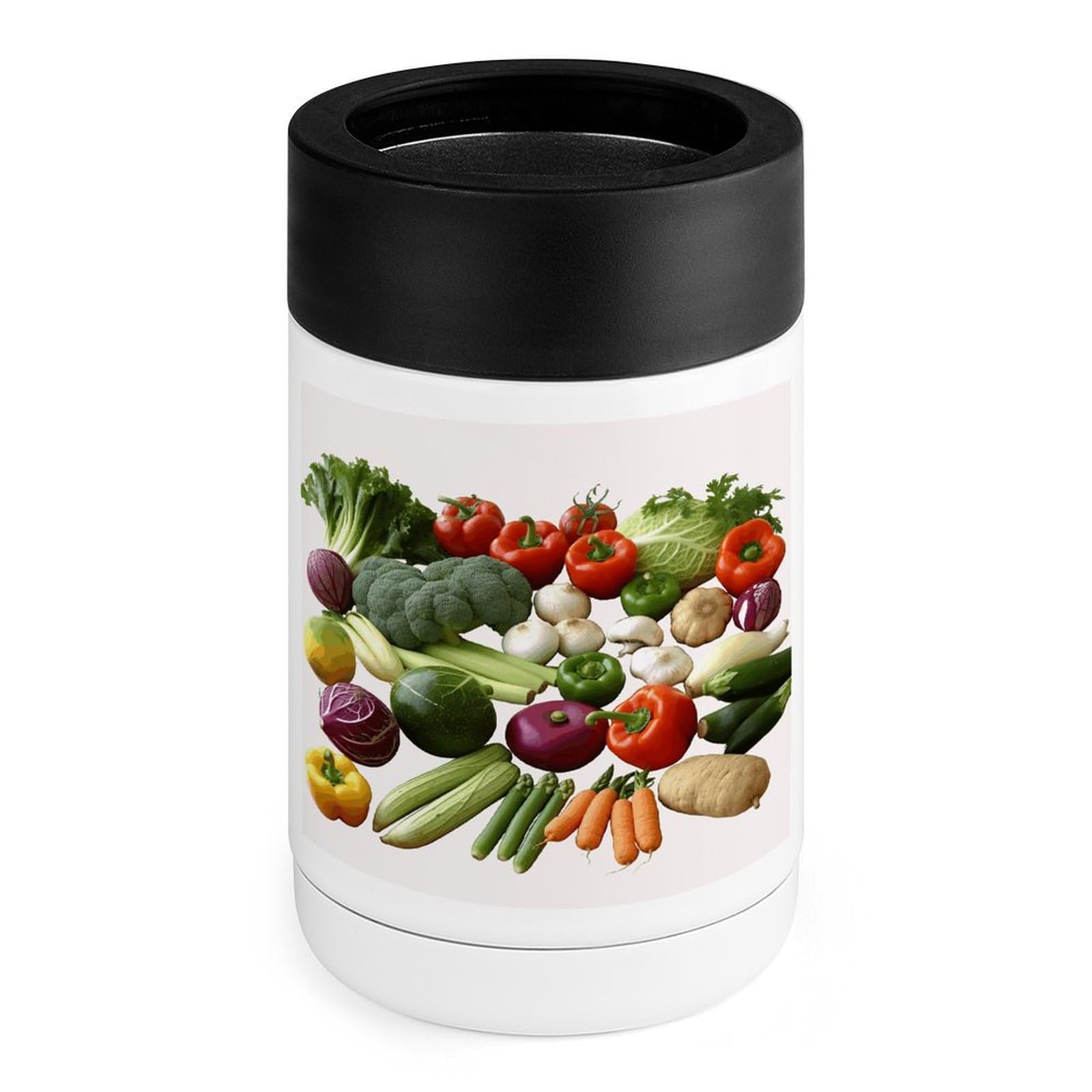 Refroidisseur de boissons de camping et de bureau en inox avec grip silicone amovible