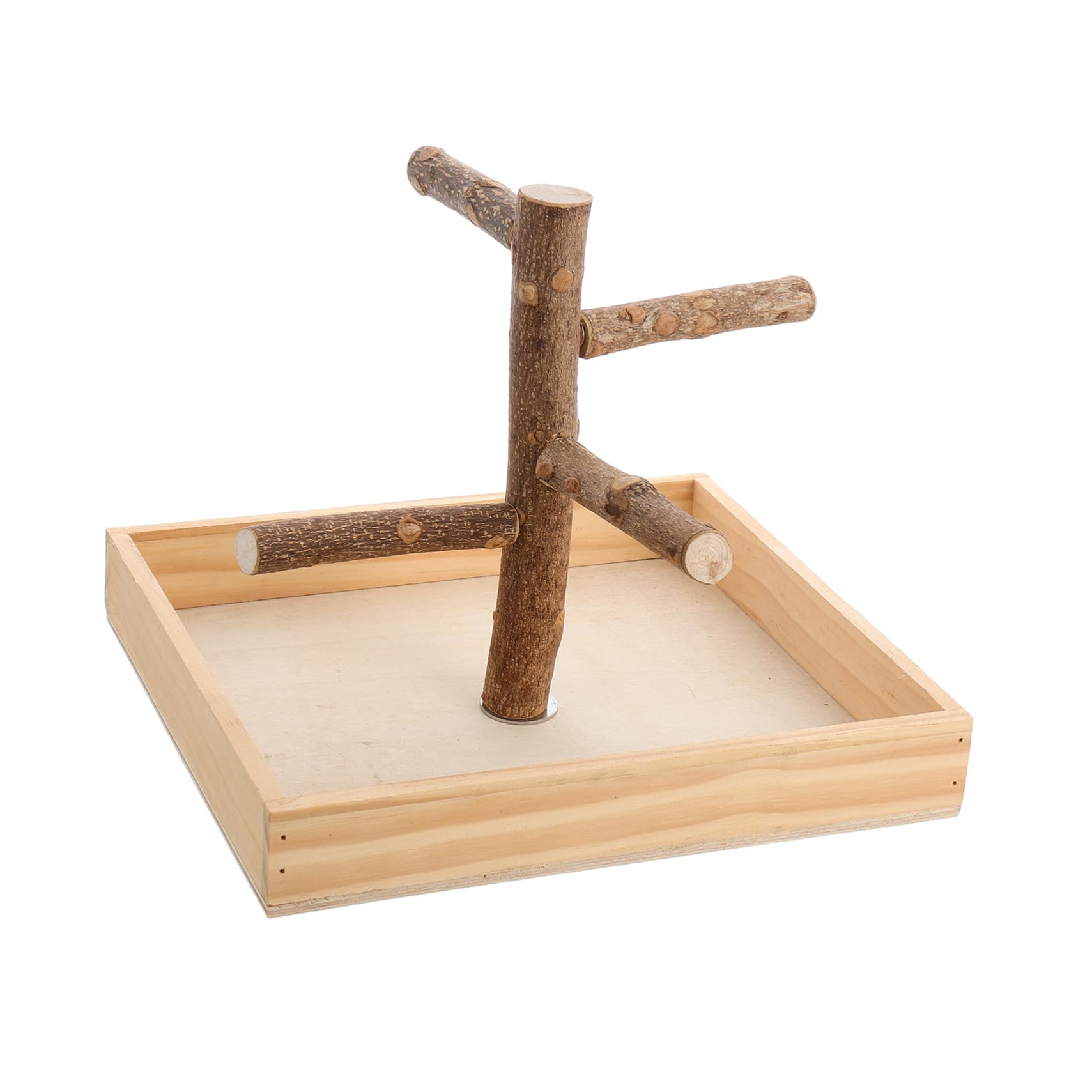 Soporte Equilibrio para Beige Perchas de Madera de Pájaros Portátil para Desarrollo Coordinación en Pequeños Pájaros y Cockatiel