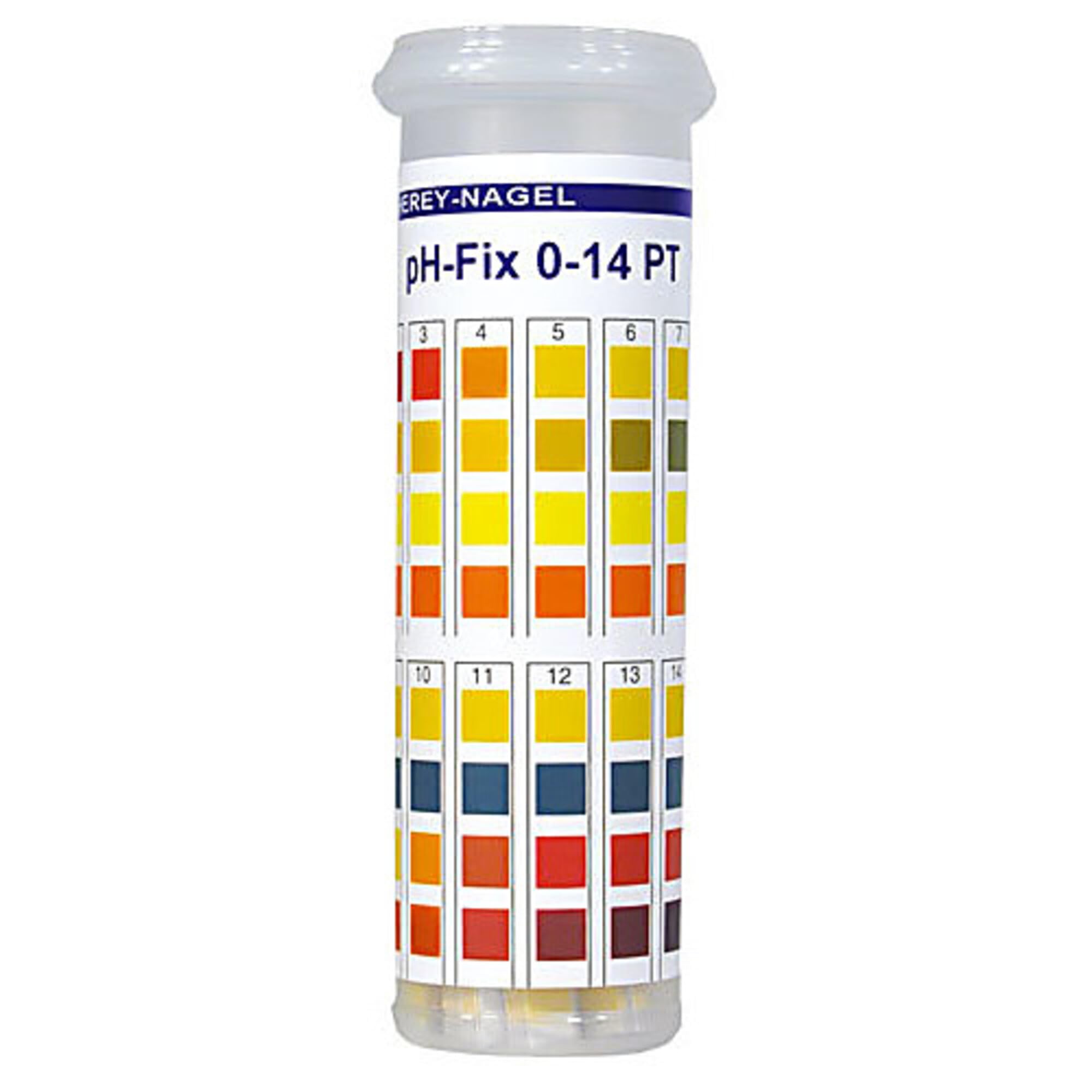 Macherey-Nagel, 92111, pH-Fix 0-14 in Snap Cap Tube, Box of 100 Strips