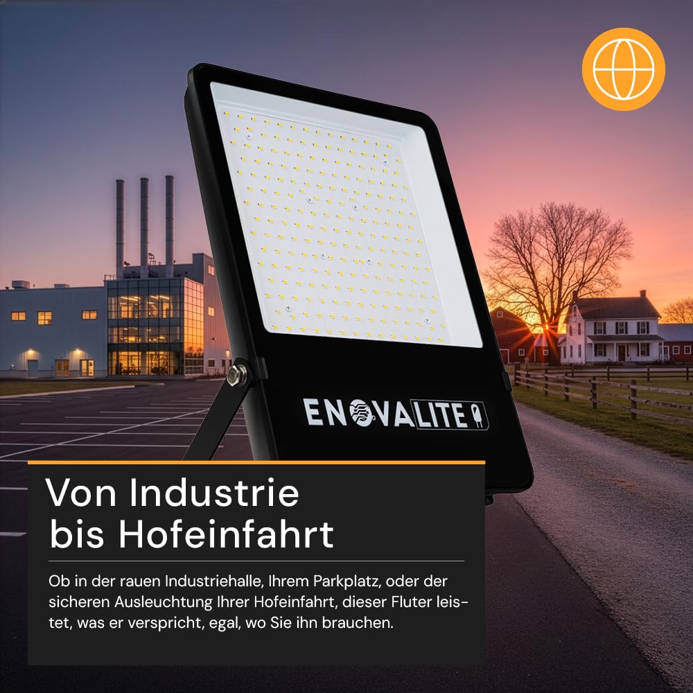 LED Strahler außen 50W - 4000K Neutralweiß 6500lm IP65 Außenlampe Wand - Outdoor Scheinwerfer für Wege Haus Garten & Hof - Außenleuchte Flutlichstrahler Fluter Spotlight