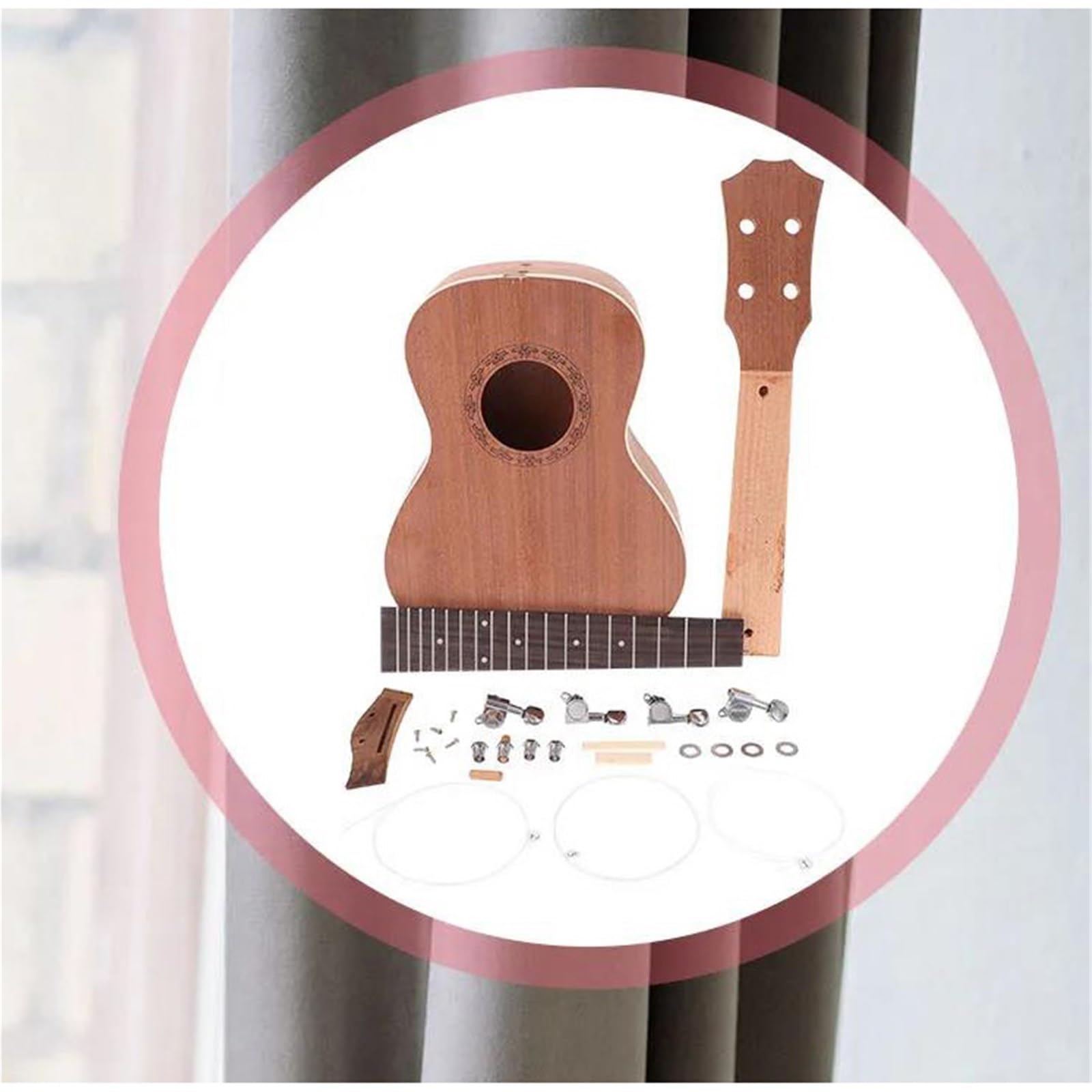 Profesjonalna Ukulele 1 Zestaw DIY Ukulele Zestaw Ręcznie Robionych Pół Rzemieślniczych Instrumentów Muzycznych Trwałe Dla Początkujących I Dorosłych