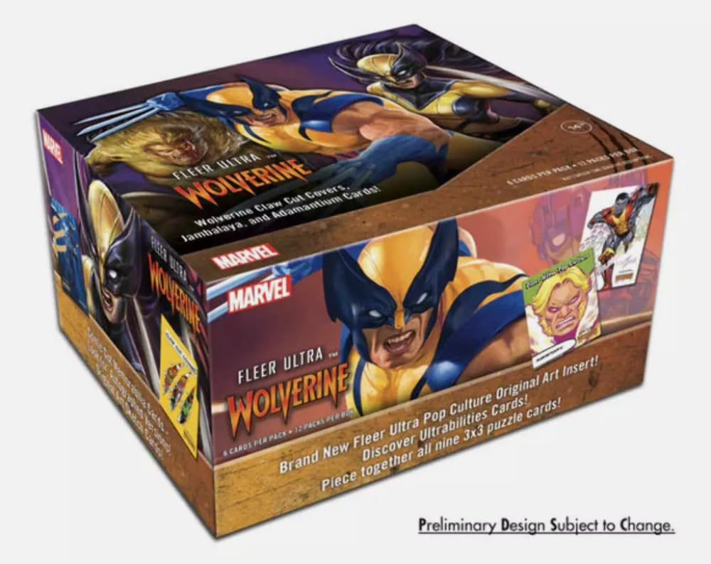 2024 Upper Deck Fleer Ultra Wolverine Factory Sealed Hobby Box 12 Packs of 6 Cards. See Scans for Details on the Great Possibilities.