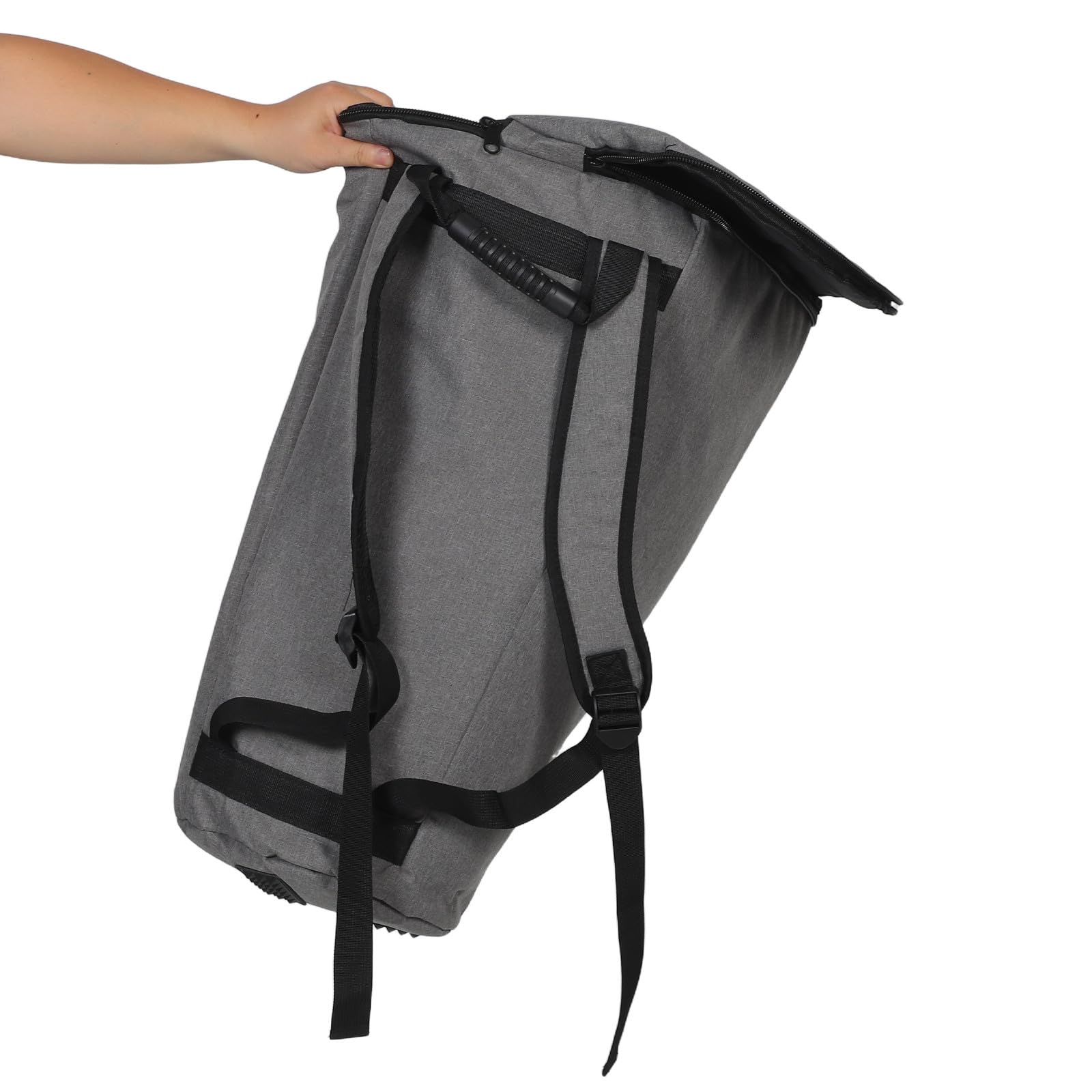 TOYANDONA Borsa per djembe: zaino impermeabile da 12 pollici per tamburo africano con tessuto di cotone e lino - grande custodia per tamburo djembe per spettacoli musicali all'aperto