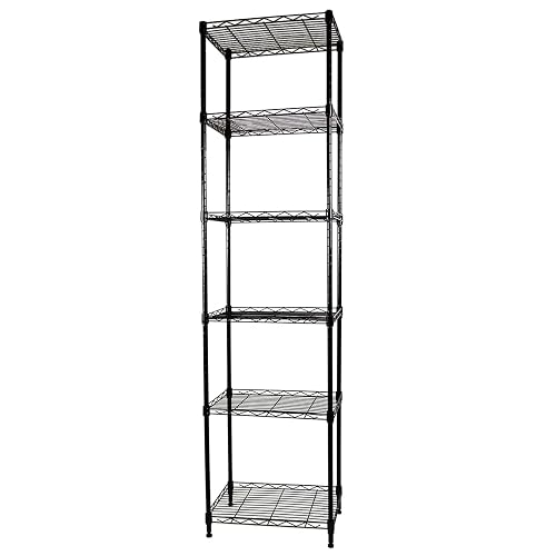 SUNLPH 6-Tier Wire Shelving Adjustable Shelves product photo (Garage & Utility Shelving) — ScooterReviewPro review