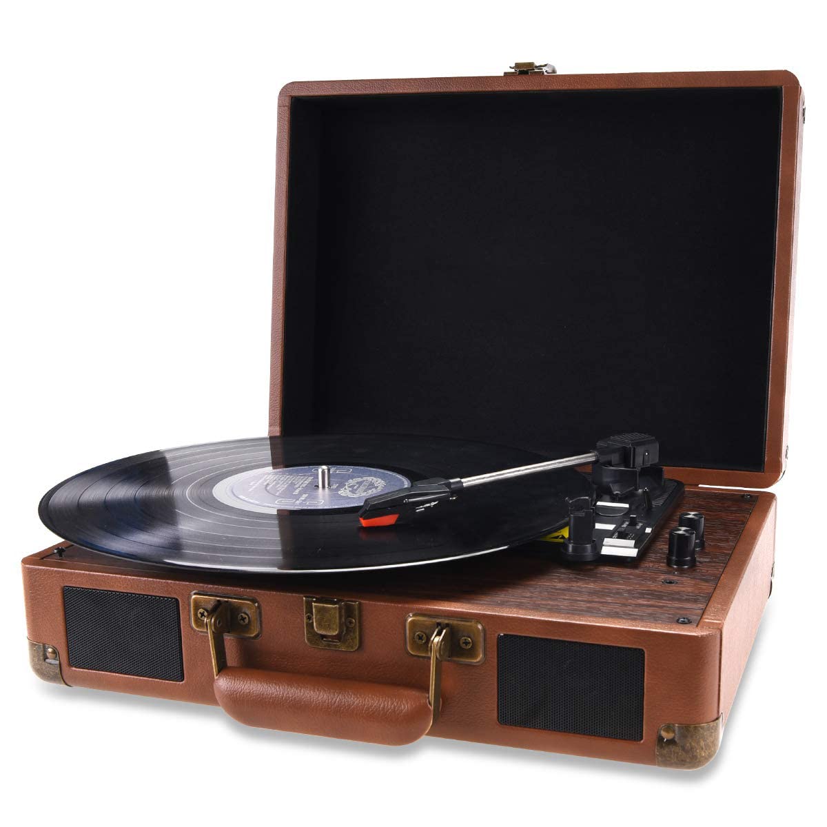 Buy Record Player, WAWORIO Vinyl Record Player Turntable with 3Speed