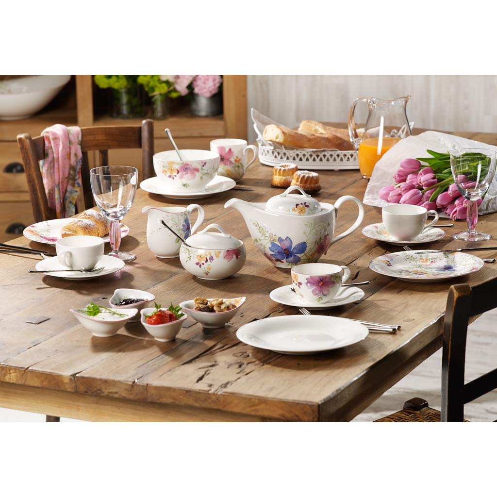 Villeroy & Boch Mariefleur Gris Basic Bricco per Latte, 300 ml, Porcellana Premium, Bianco/Multicolore : Villeroy & Boch