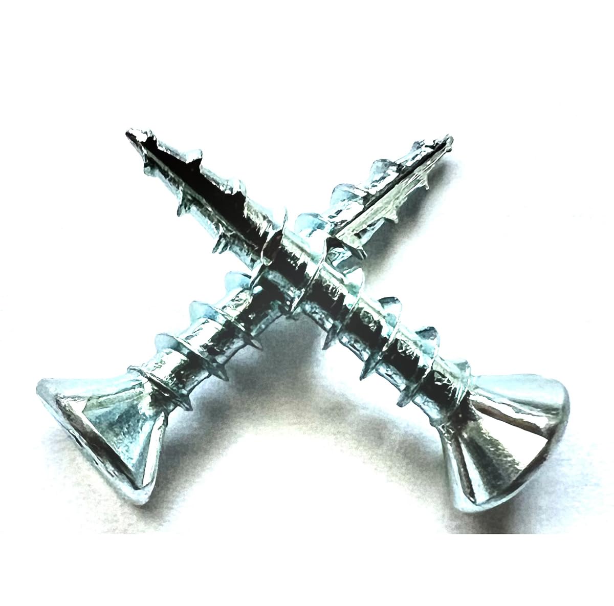 FASTENPOWER #8 x 1 Wood Screws 55 Count Flat Head Particle Board Screws Type 17 Point w/Nibs Steel Zinc Coated Wood Screws Great for MDF, Cabinet