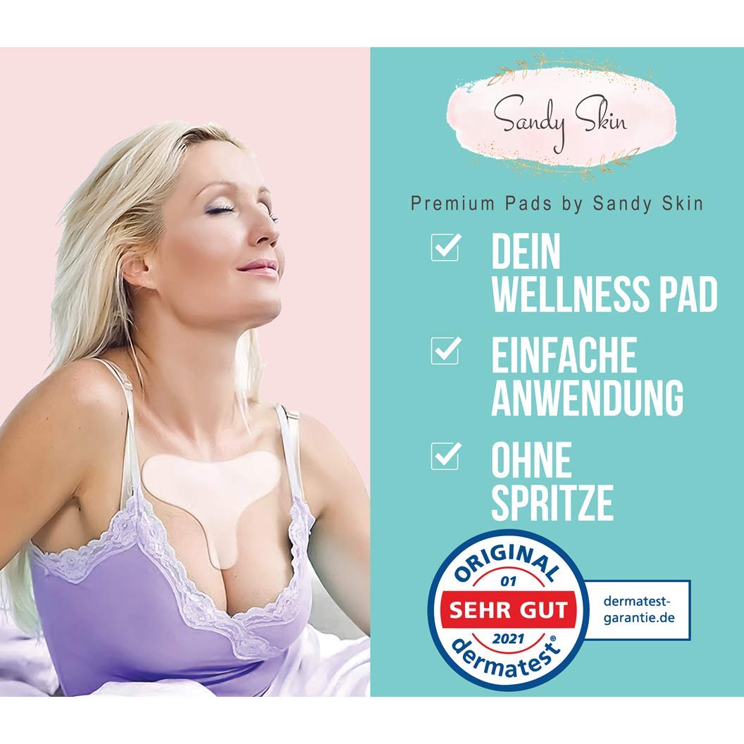 Antifalten Dekolleté Pads + GRATIS Augenpads | Dekoltee Pad, Stirn Pad & Augenpads zur Faltenreduktion | bis zu 30x Wiederverwendbar | 3in1 Set | I Anti Falten Pads & Anti Aging I 3 St.
