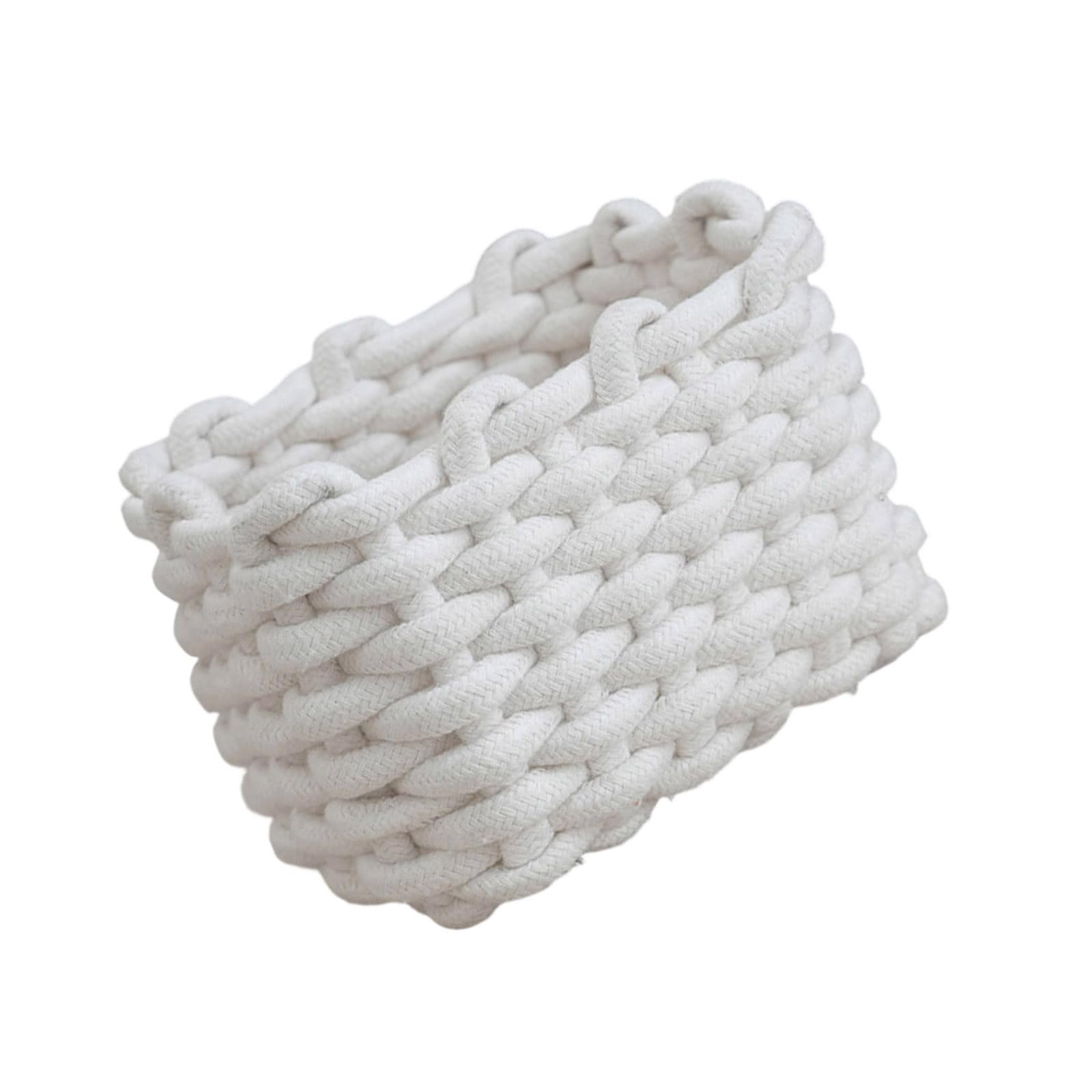 Multipurpose Handcrafted Cotton Basket for Home Decoration and Practical Use Practical Storage Organiser Japanese Cotton Rope Storage Basket