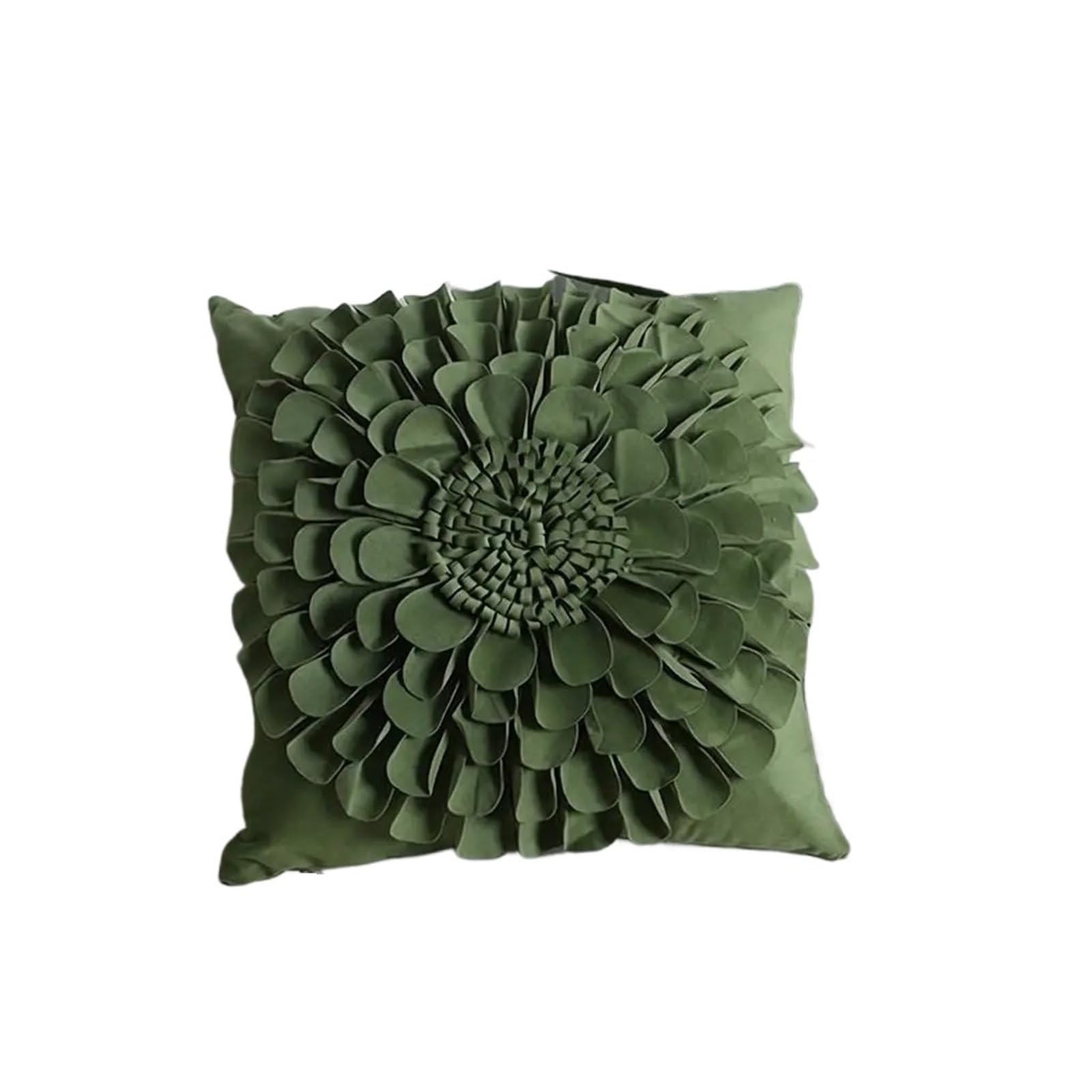 LCKKJHG Velvet Embroidered Flower Pillowcase Office Sofa Bed Headrest Cushion Home Decor Back Support Pillow(Color-11)