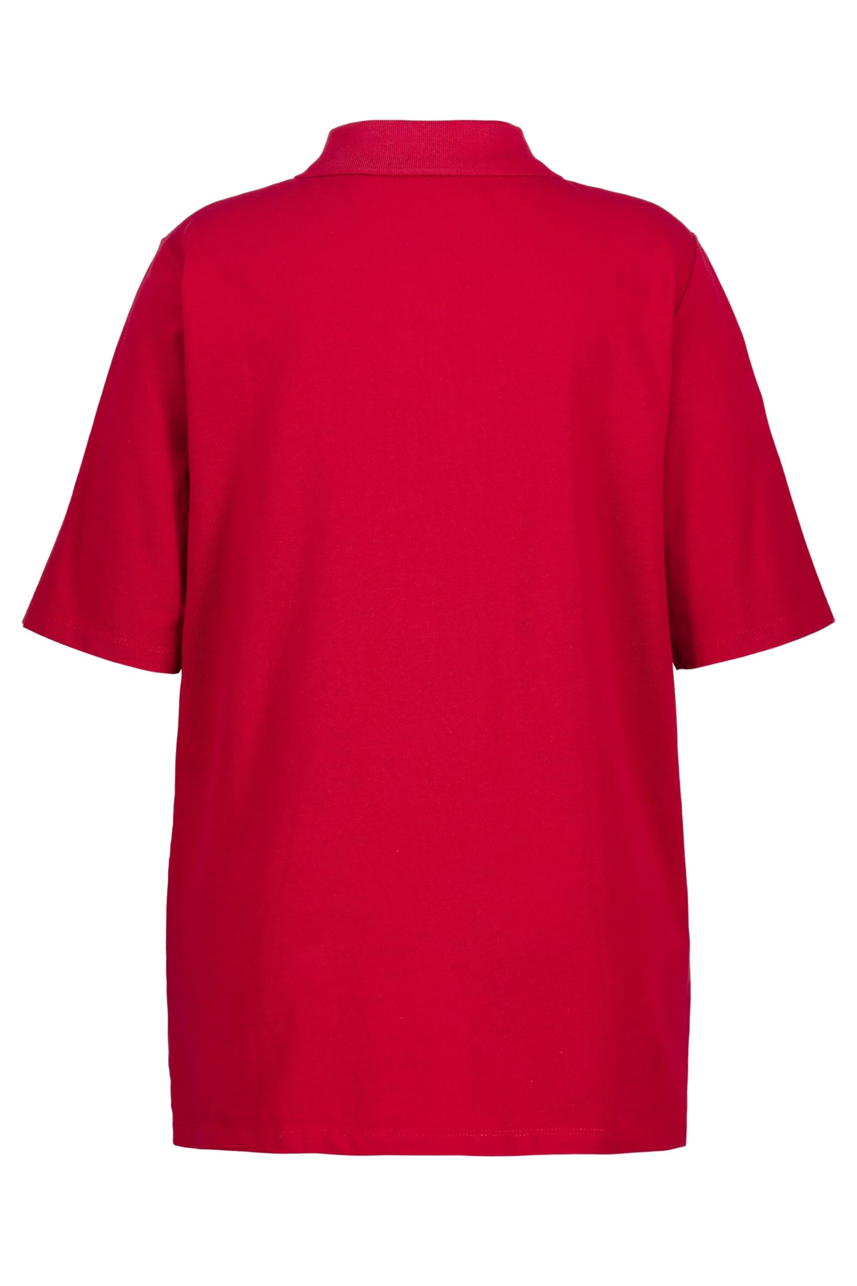 Ulla Popken Poloshirt Piqué Polokragen Samt-Knopfleiste Halbarm