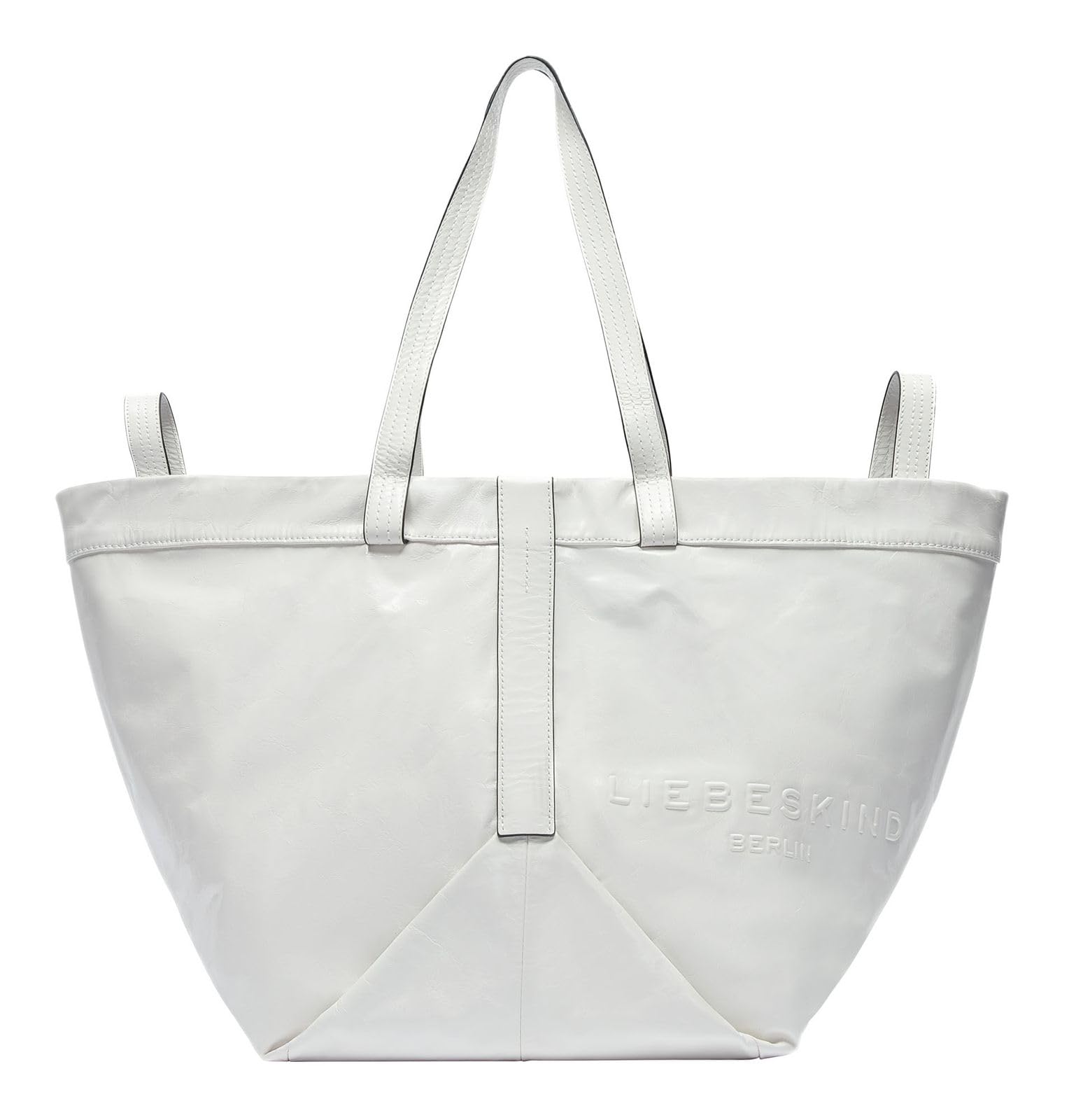 Liebeskind Berlin Women's L-Elvira PT Crinkle Arctic Shopper, arctic, small