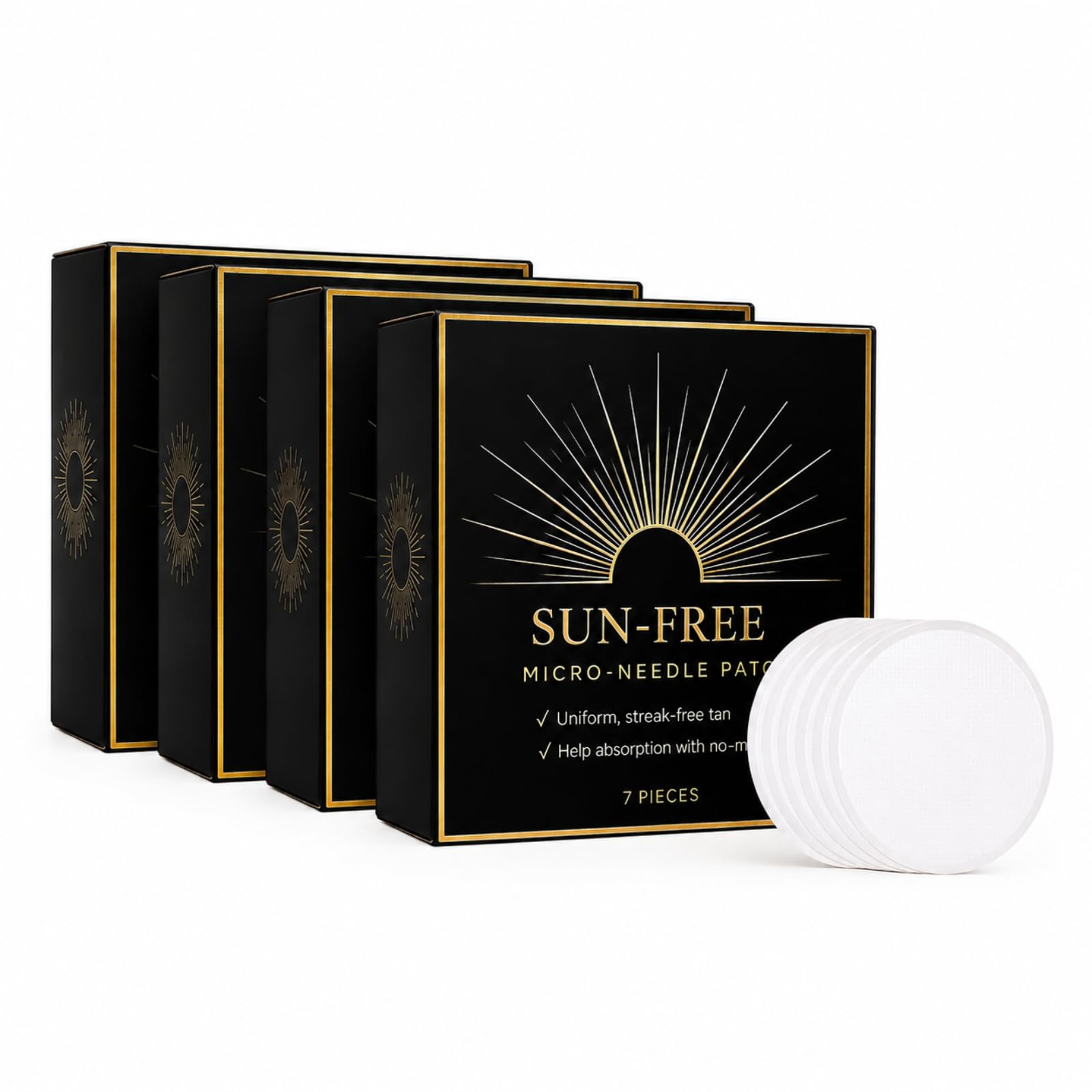 SUN-FREEMICRO-NEEDLE PATCH, Autoabbronzante per Unisex, Natural Bronze Finish, Even Complexion, Anti-Orange Hue, Hydrating Formula Suits All Epidermis