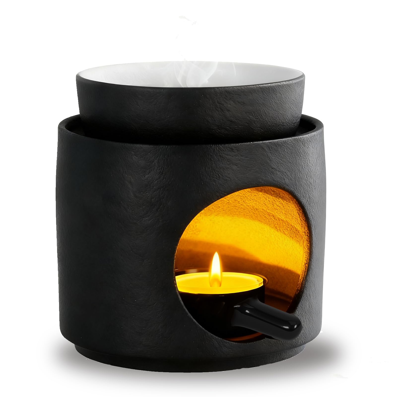 Wax Melt Burners With Tealight Holder And Removable Bowl For Spa,Yoga,Home