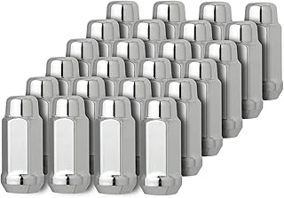 DPAccessories 24 Chrome 14x1.5 Closed End XL Bulge Acorn Lug Nuts - Cone Seat - 13/16" Hex D3418-2305/24