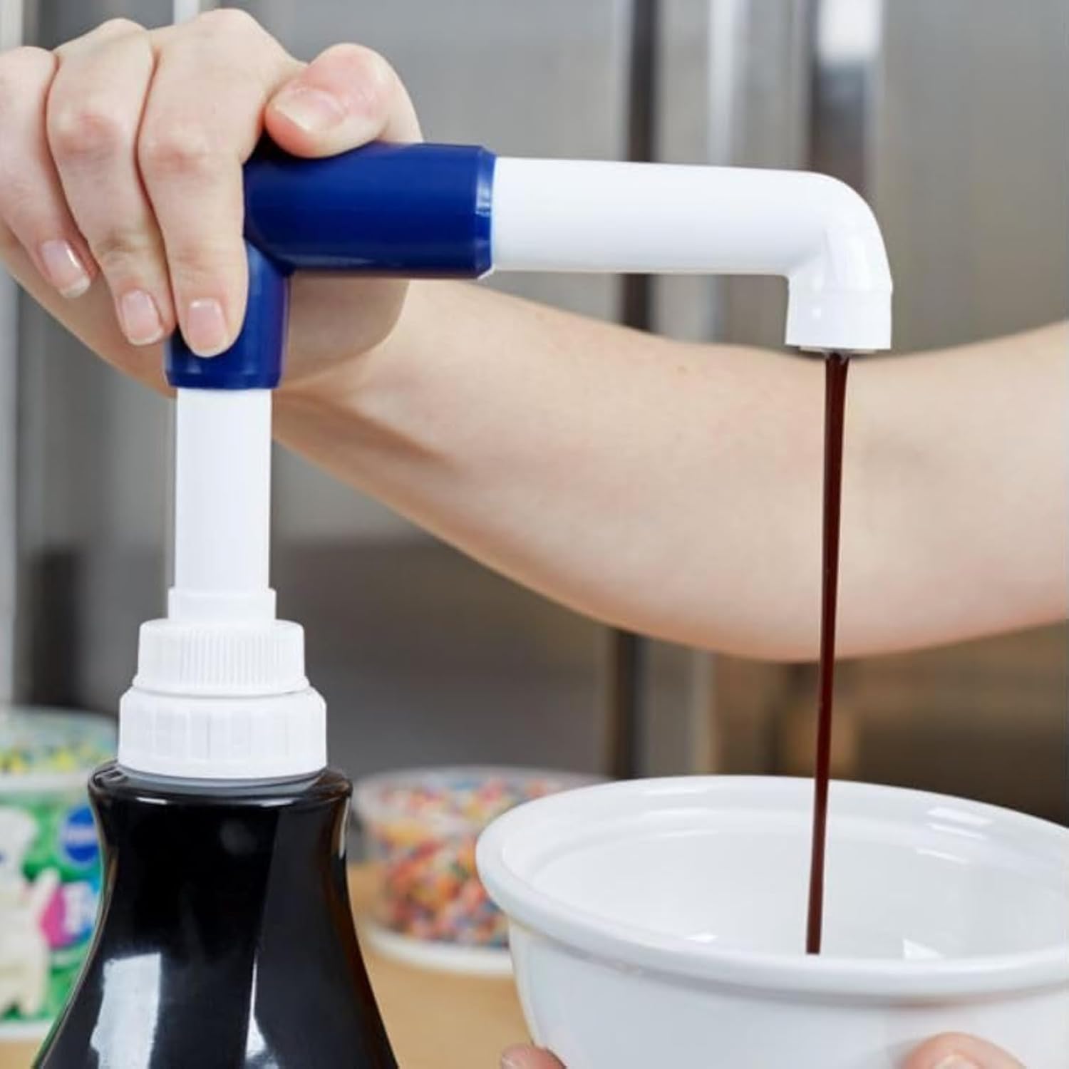 Sauce Pump 3-Pack Compatible with Ghirardelli 0.5 oz Dispensing for 87.3–90.4 fl oz Sauce Bottles – Durable, Precise Portion Control for Coffee, Desserts, and Beverages image 2