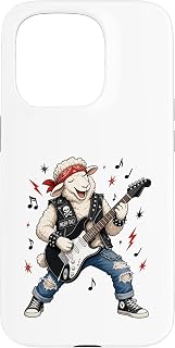 Funny Sheep Rock Music Group Band Electric Guitar Guitarists Case for iPhone 15 Pro