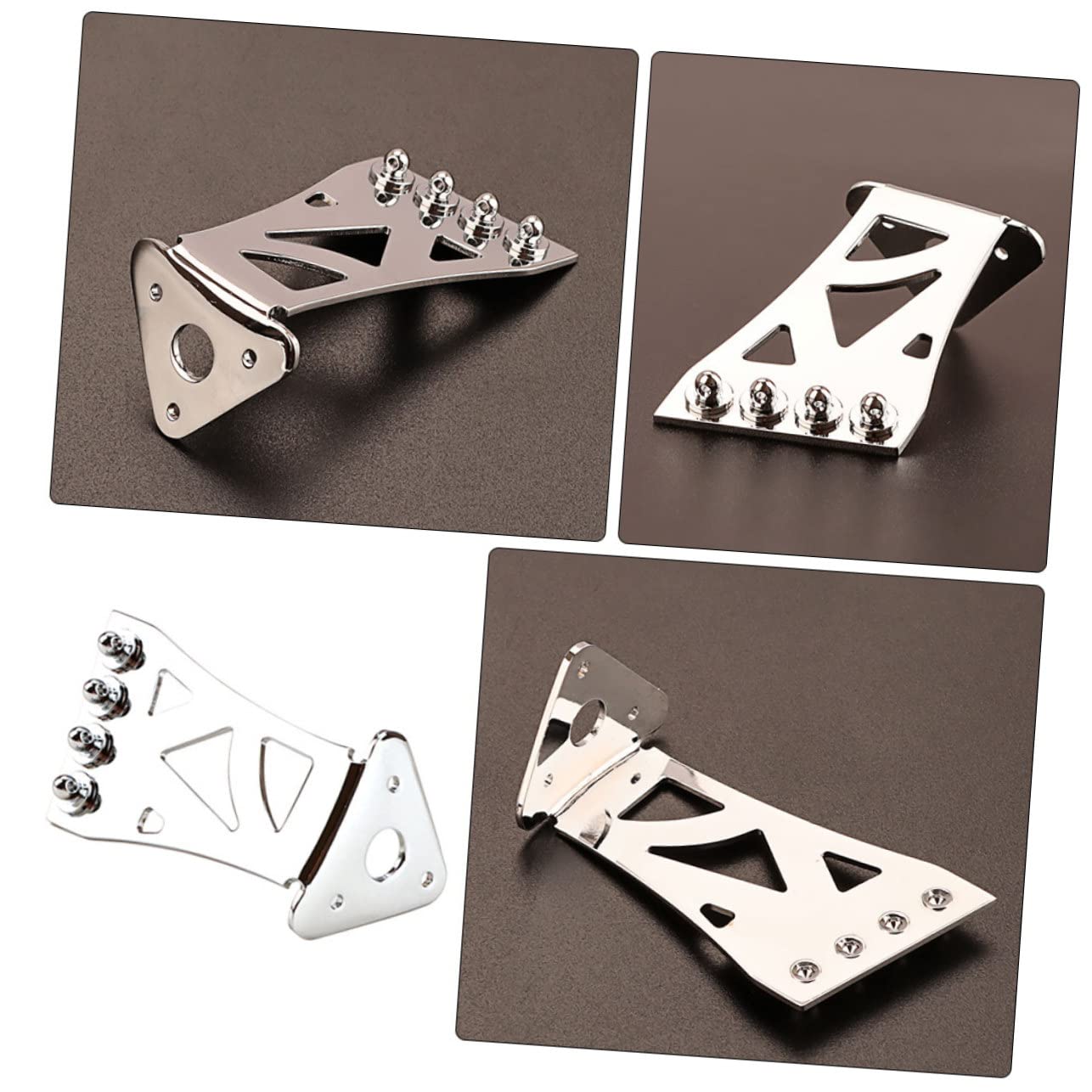 Abaodam 3stücke Metal Banjo Tailpiece Mit Chromfarbenem Design Saitiger Banjo Saitenhalter Für Verbesserten Und Zubehör