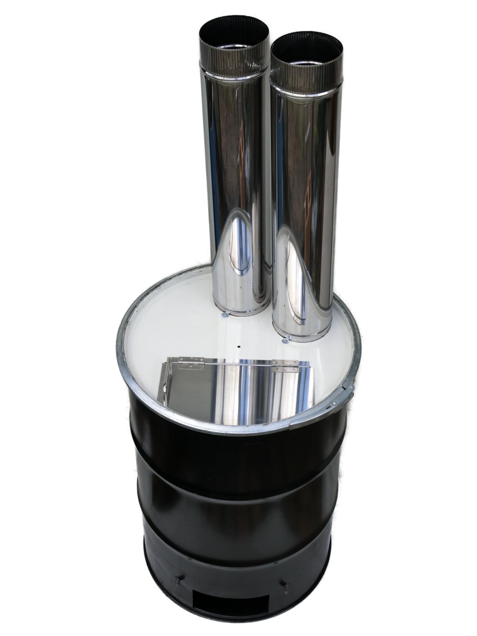 Amazon | ドラム焼却炉 φ150ツイン煙突 (耐久ロストル缶) | 遊火人