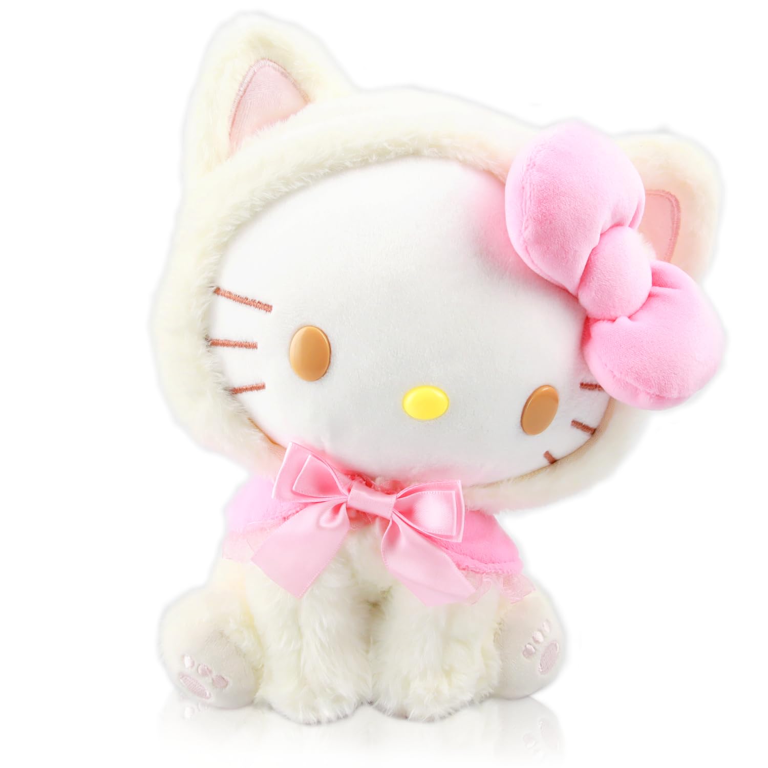 EKKONG Hello Cat Peluche, Hello Cat Muñeco de Peluche Juguetes, 23 cm Hello Cat Animal de Dibujos Animados Figura, Animados Peluche Muñeca para Niños Cumpleaños Regalo