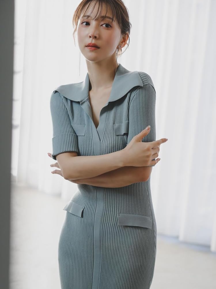 新品タグ付き SNIDEL スナイデル スキッパーニットワンピース MNT Amazon.co.jp: スキッパーニットワンピ SWNO251141MNTF : ファッション