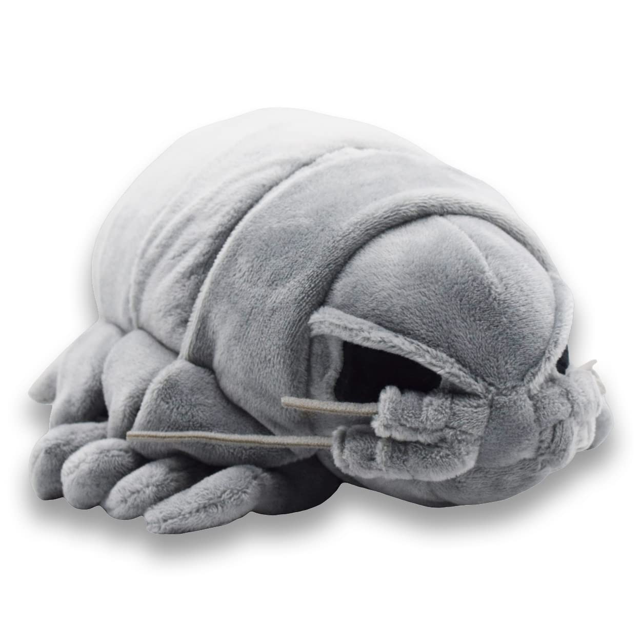 Isopod Plush Keychain - Realistic Grey Stuffed Toy, 5 Inch Cute Marine Critter Keyring - View #5