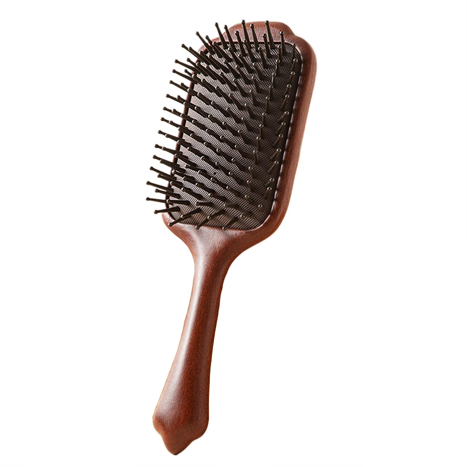 Spazzola per Capelli da Donna, Pettine massaggiante Antistatico, massaggiatore per Cuoio capelluto in Legno, Spazzola per Capelli con Cuscino d'Aria districante, s Kno