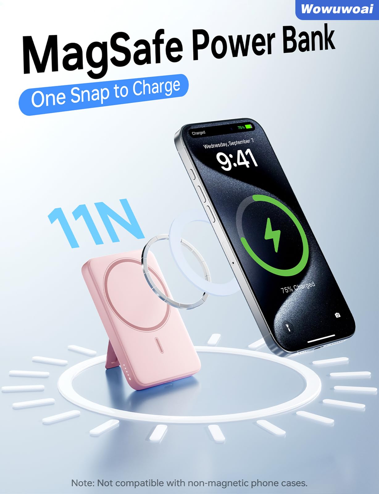 Amazon.com: Wowuwoai for Magsafe Portable Charger, 10000mAh