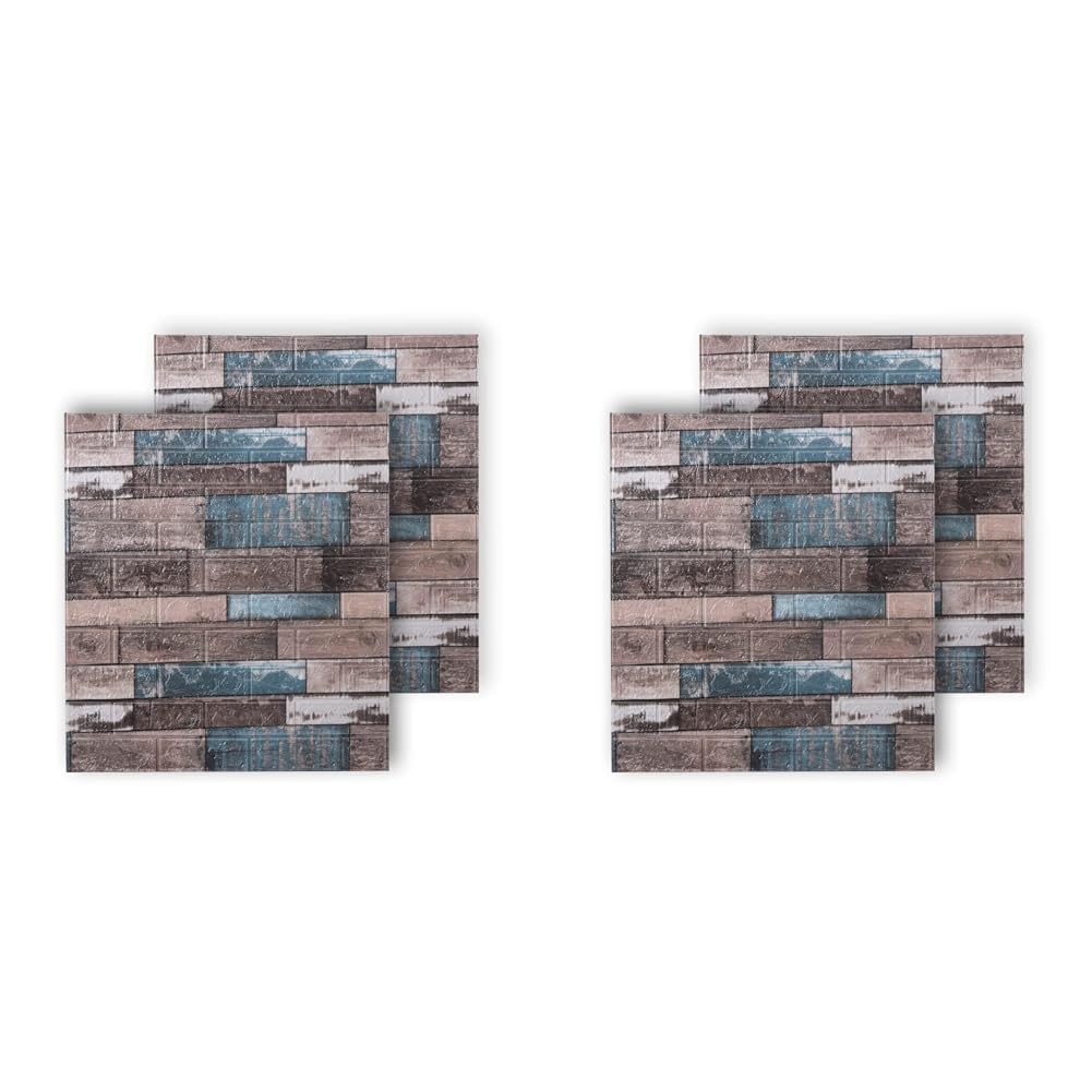 Kuber Pack of 4 Foam Brick Pattern 3D Wallpaper for Walls | 70 cm X 77 cm Each I Soft PE Foam| Suitable on All Walls I Easy to Peel, Stick & Remove DIY Wallpaper (B0D818WKPB) Amazon Price History, Amazon Price Tracker